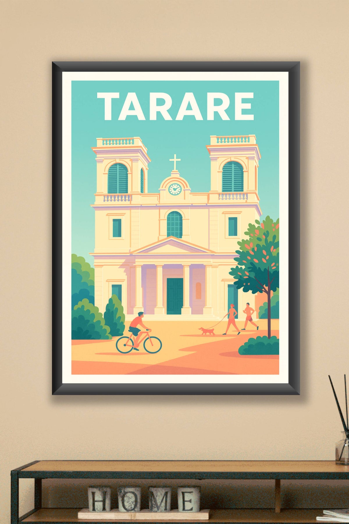 Affiche de Tarare - Sérénité et vie locale au cœur de la ville