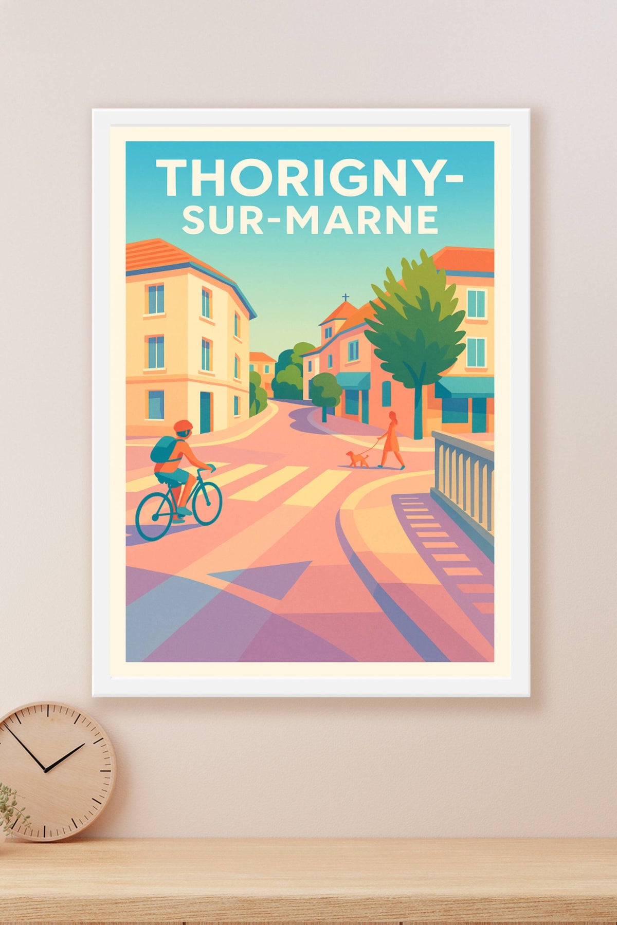 Affiche de Thorigny-sur-Marne - Ambiance paisible et colorée de la ville