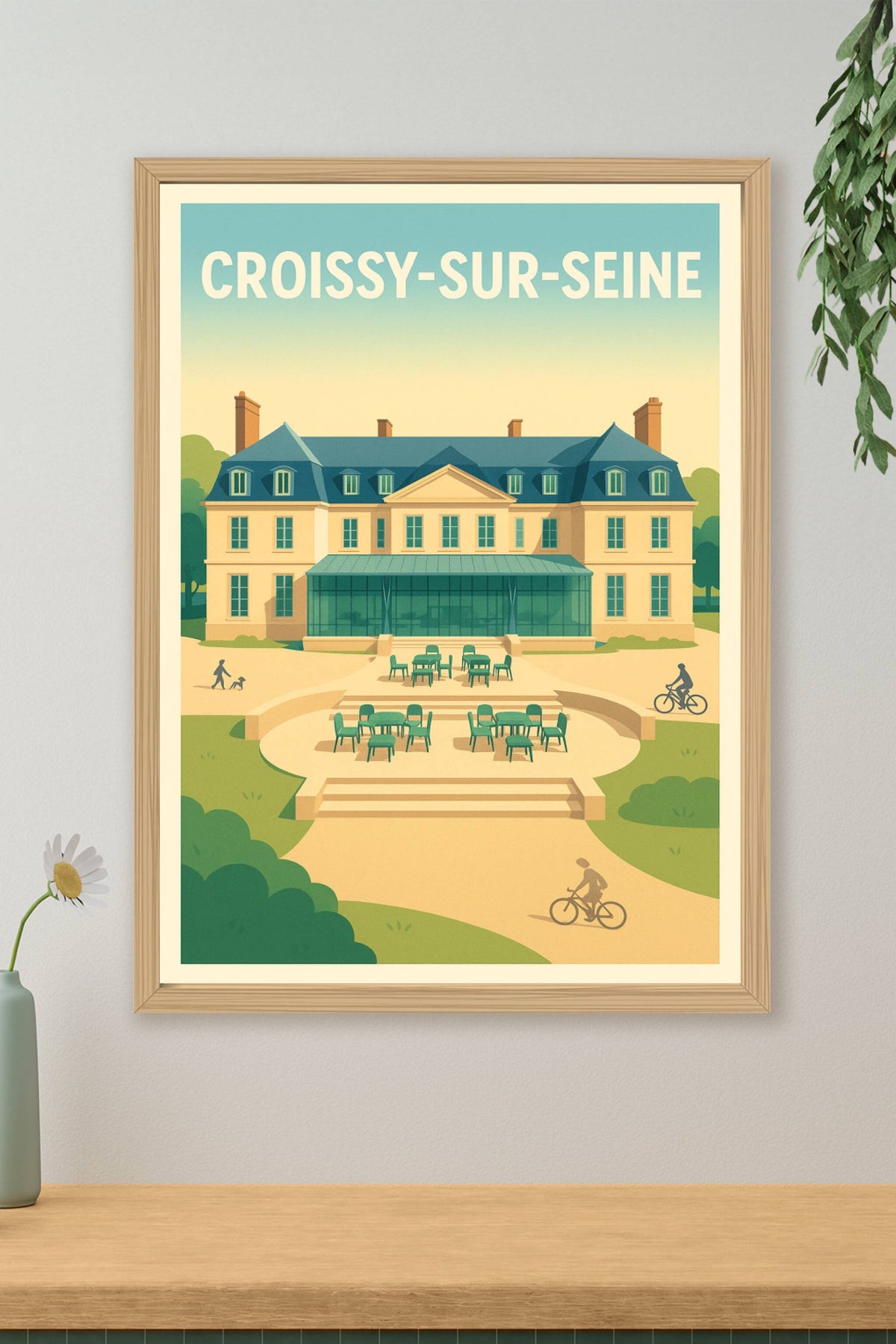 Affiche de Croissy-sur-Seine - L'élégance paisible au bord de l'eau