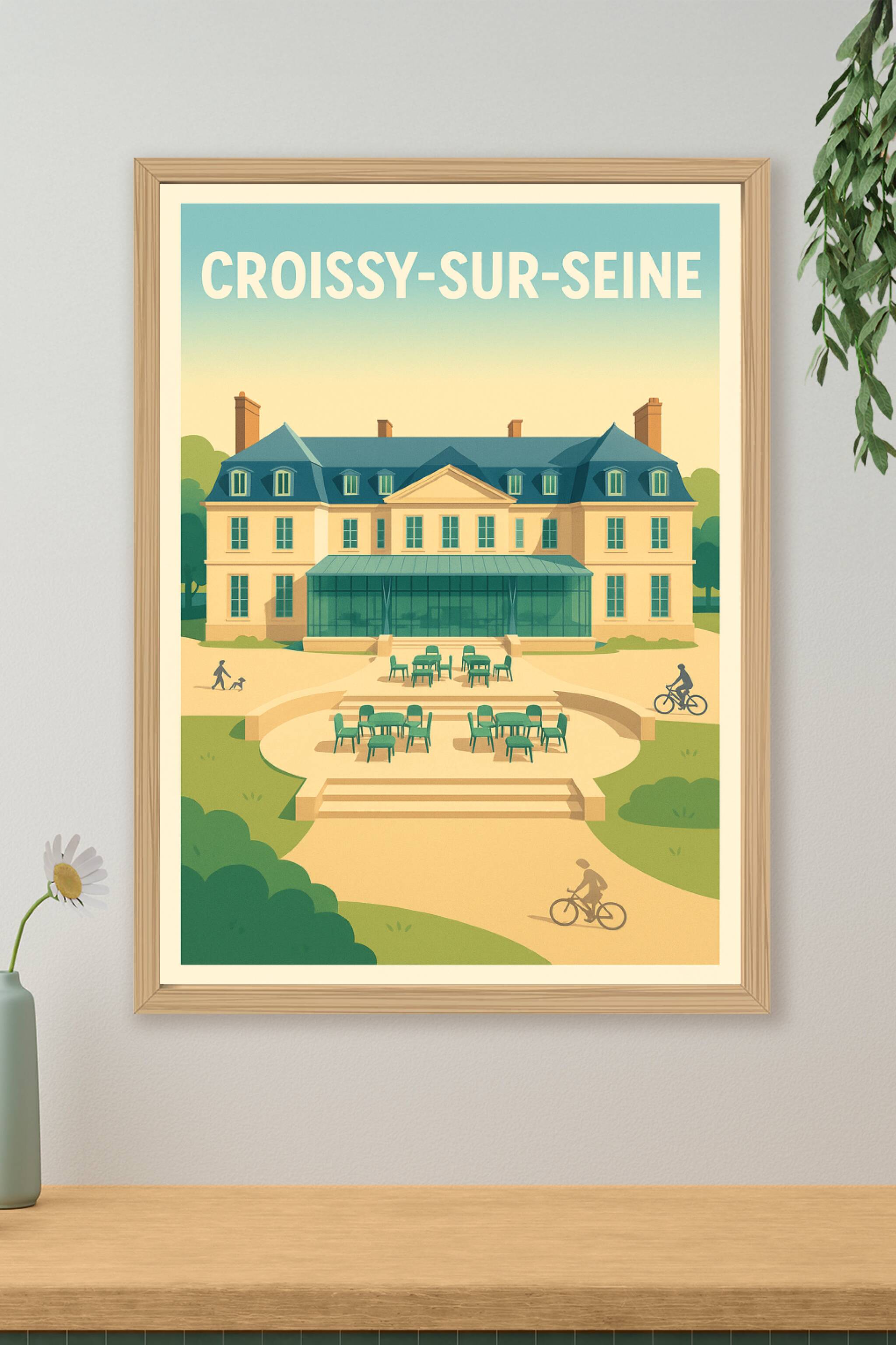 Affiche de Croissy-sur-Seine - L'élégance paisible au bord de l'eau
