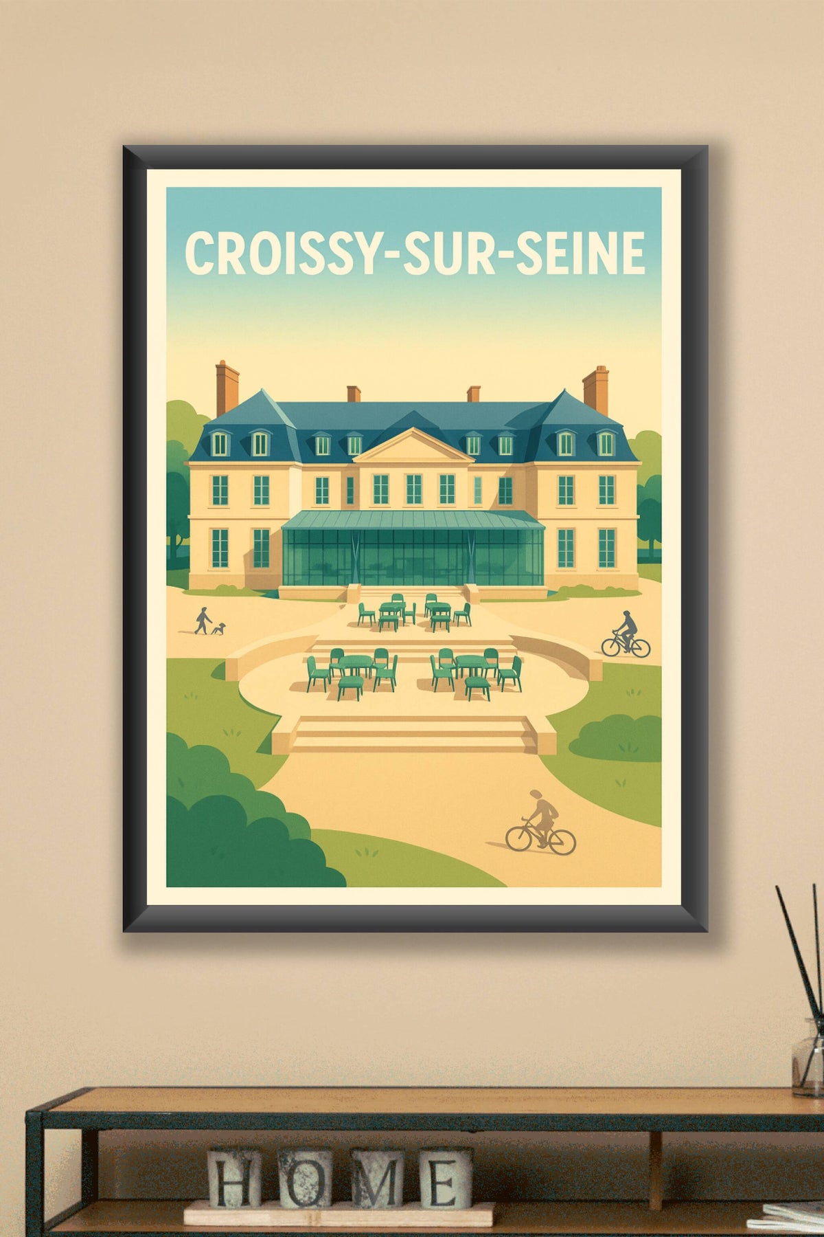Affiche de Croissy-sur-Seine - L'élégance paisible au bord de l'eau