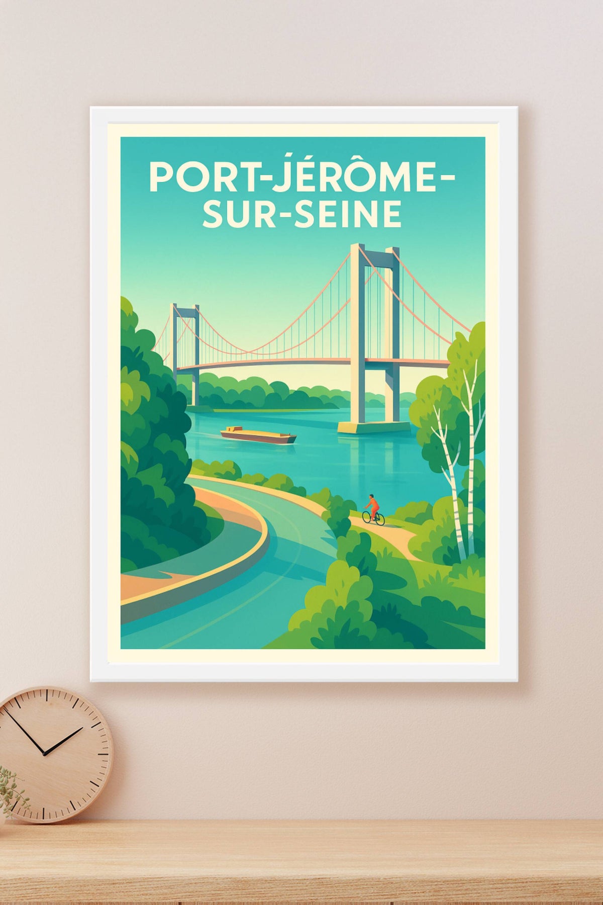 Affiche de Port-Jérôme-sur-Seine - Évasion et Quiétude au fil de l'eau