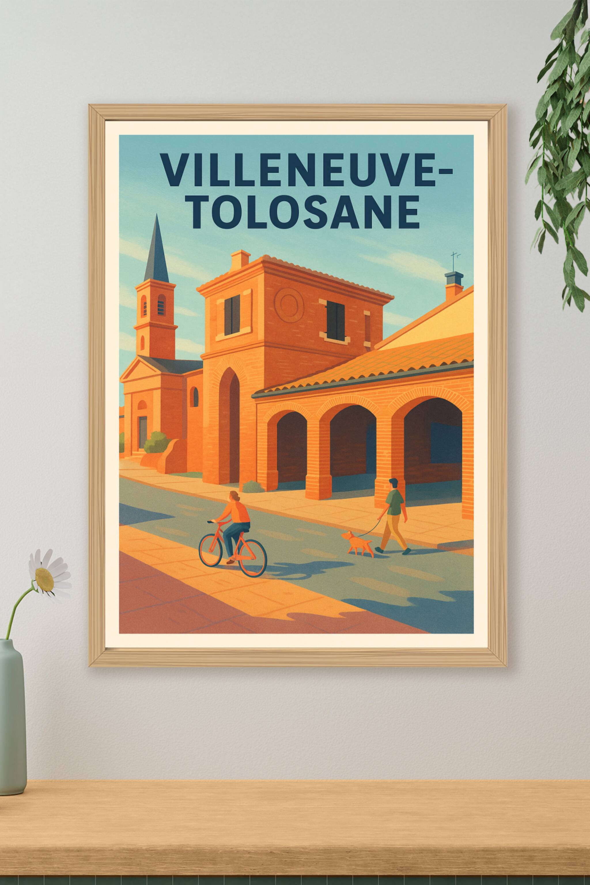 Affiche de Villeneuve-Tolosane - Charmante douceur du Sud-Ouest