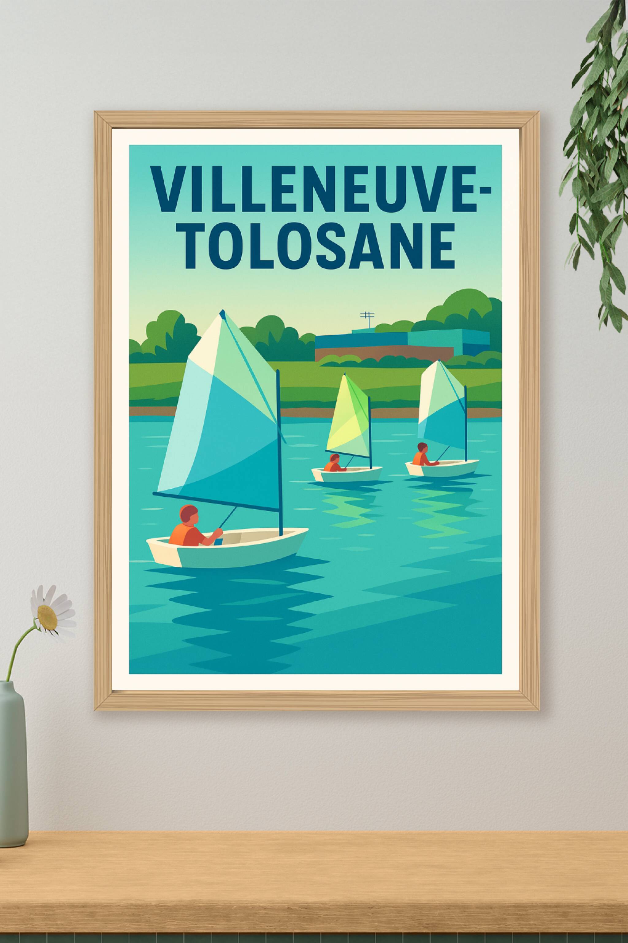 Affiche de Villeneuve-Tolosane - Escapade nautique apaisante