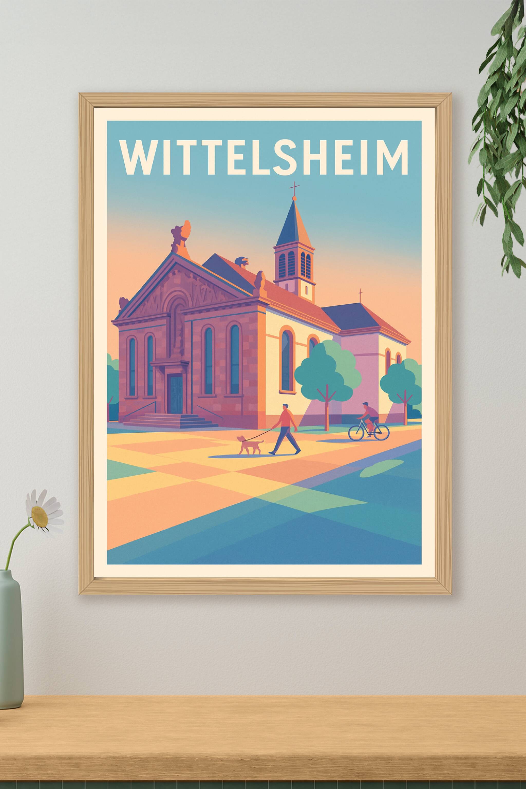 Affiche de Wittelsheim - L'élégance paisible d'une cité alsacienne
