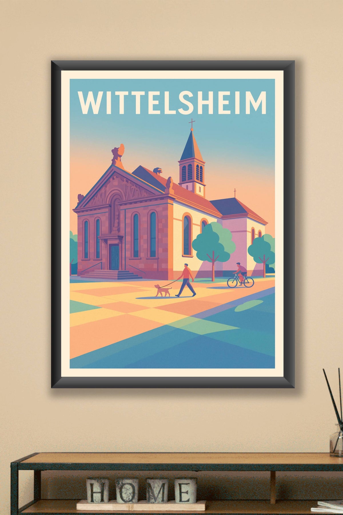 Affiche de Wittelsheim - L'élégance paisible d'une cité alsacienne