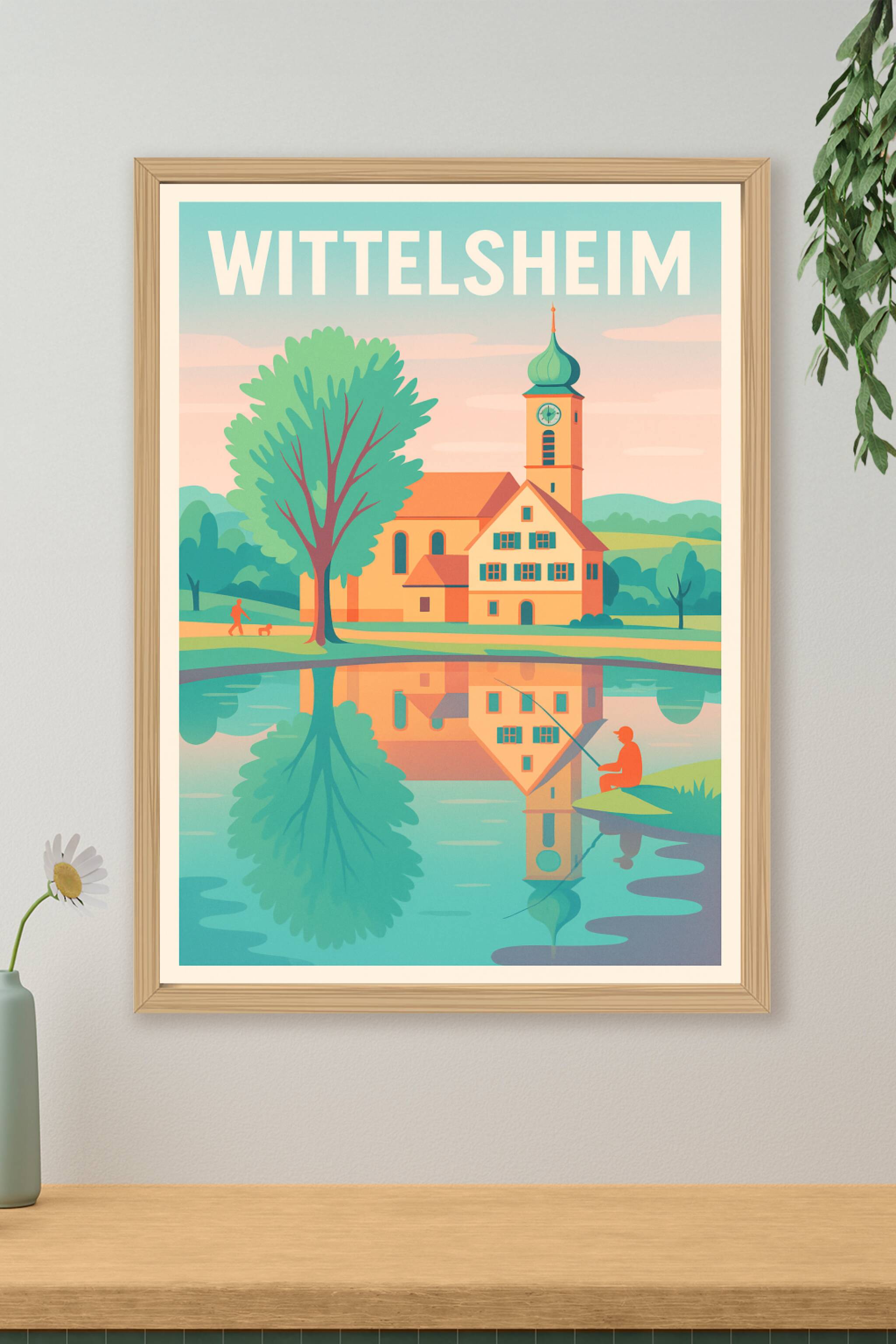Affiche de Wittelsheim - Sérénité au bord de l'eau