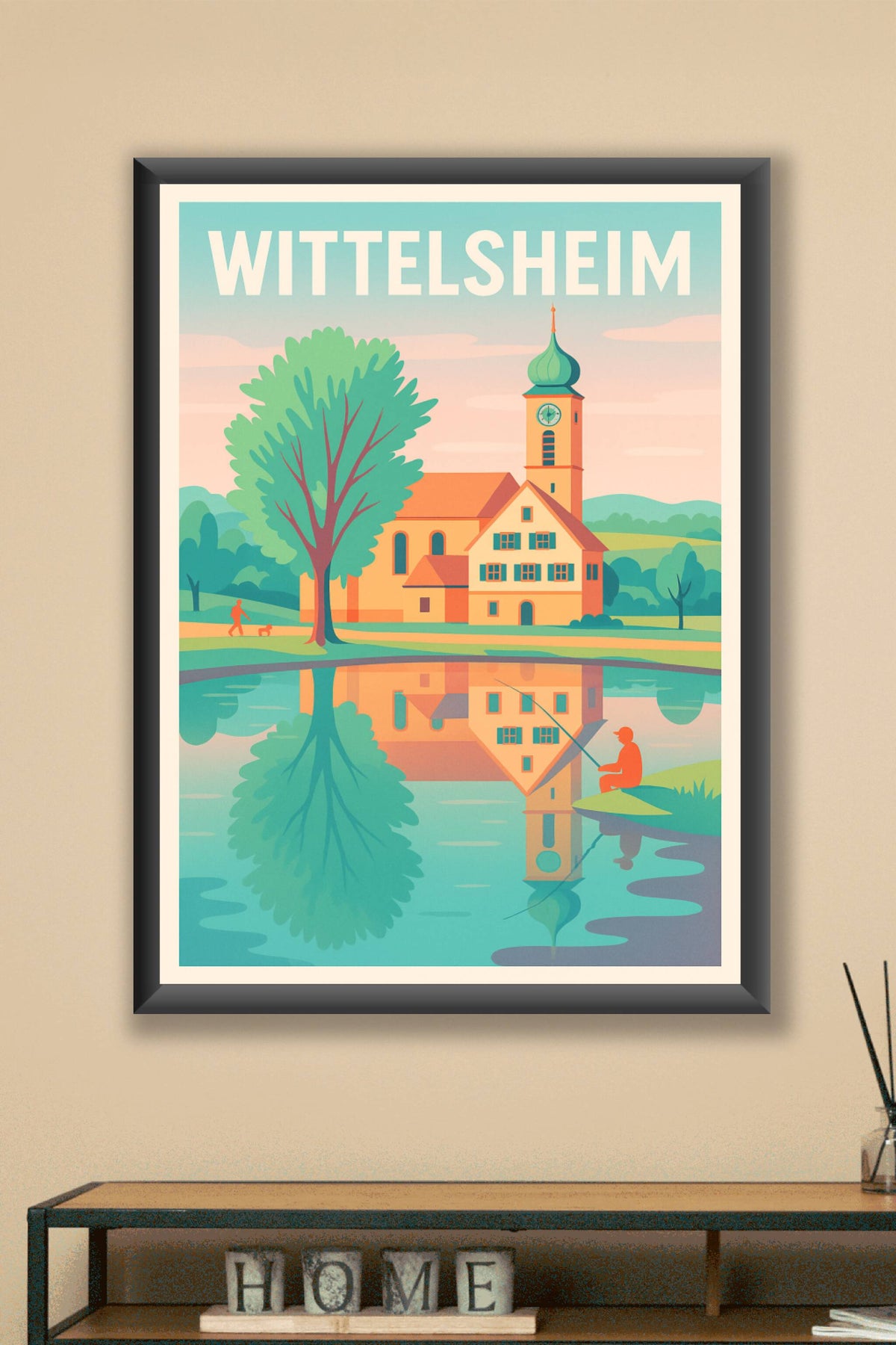 Affiche de Wittelsheim - Sérénité au bord de l'eau