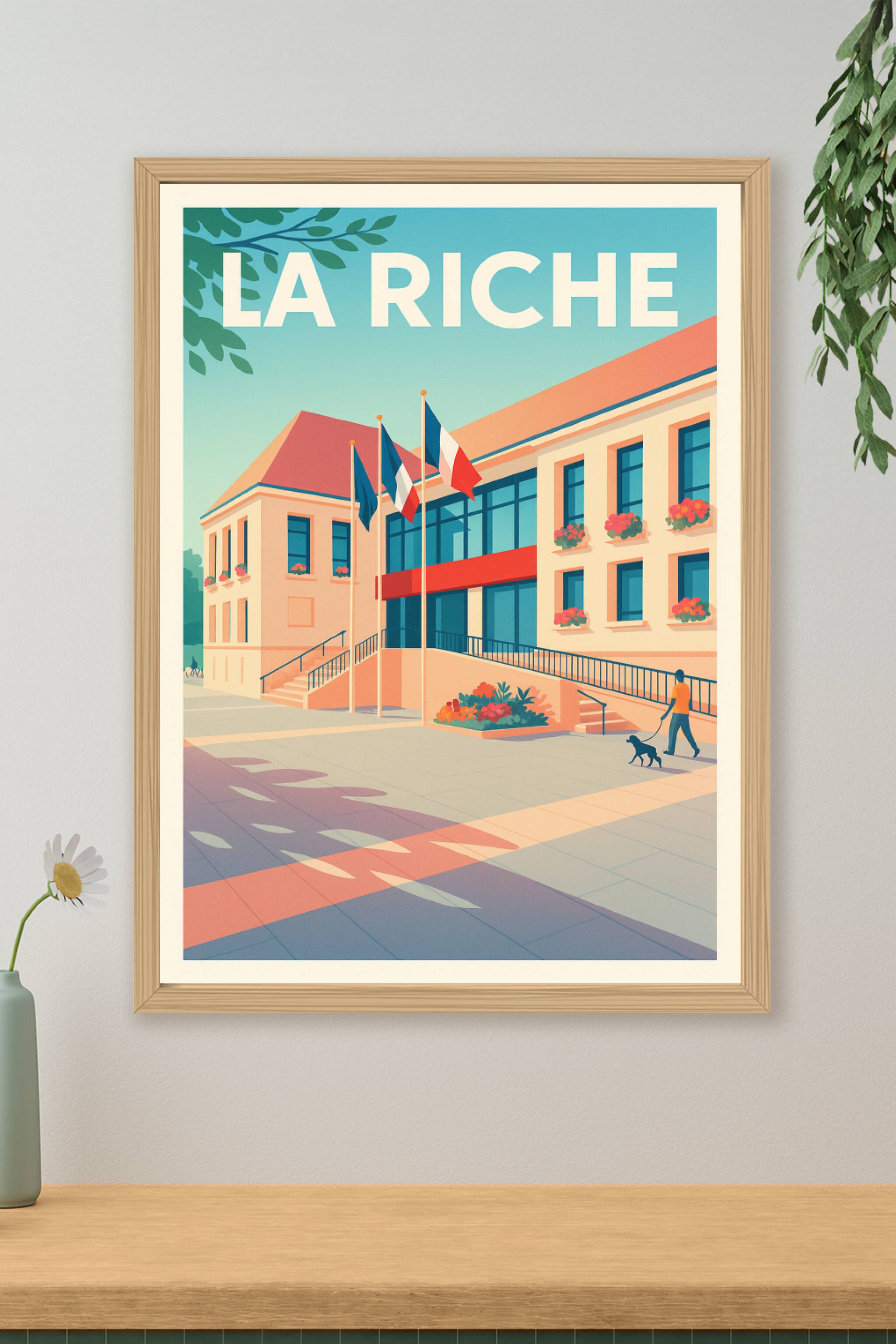 Affiche de La Riche - Ambiance lumineuse et citoyenne