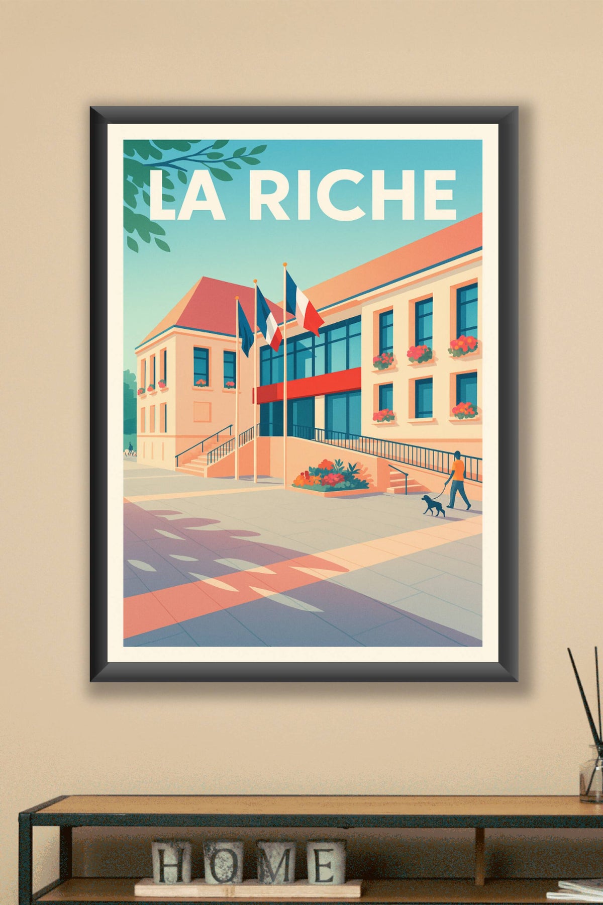 Affiche de La Riche - Ambiance lumineuse et citoyenne