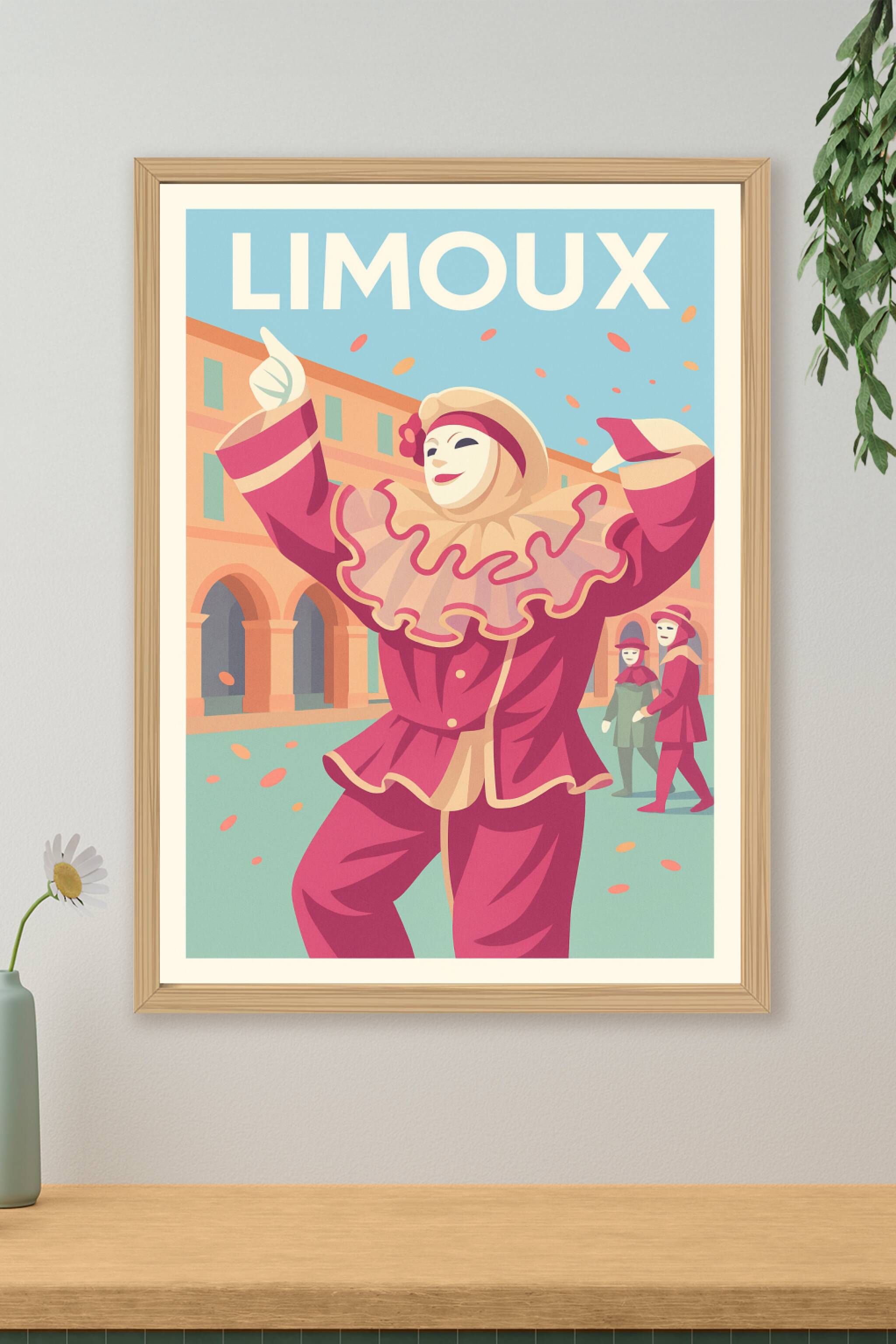 Affiche de Limoux - L'art du carnaval en fête