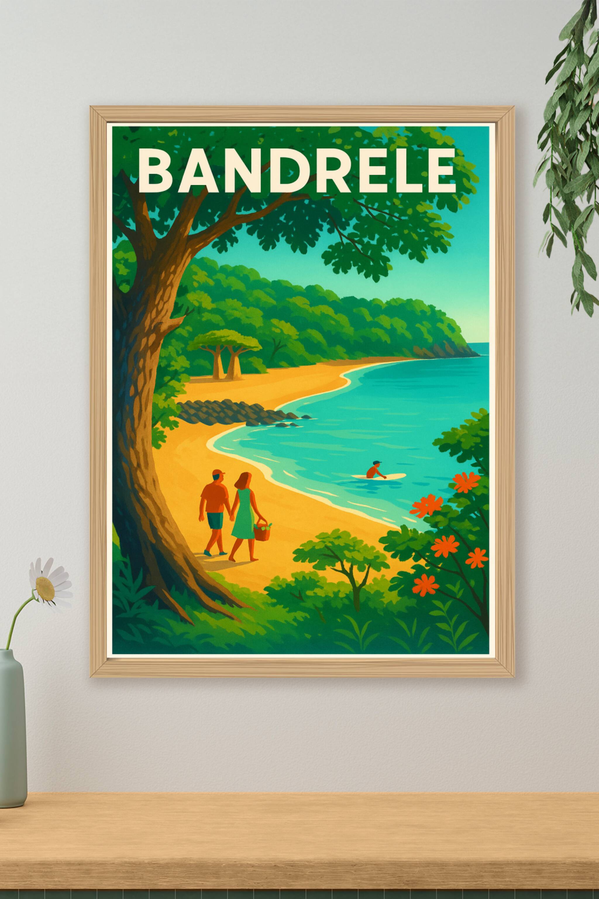 Affiche de Bandrélé - Évasion tropicale sur une plage paradisiaque