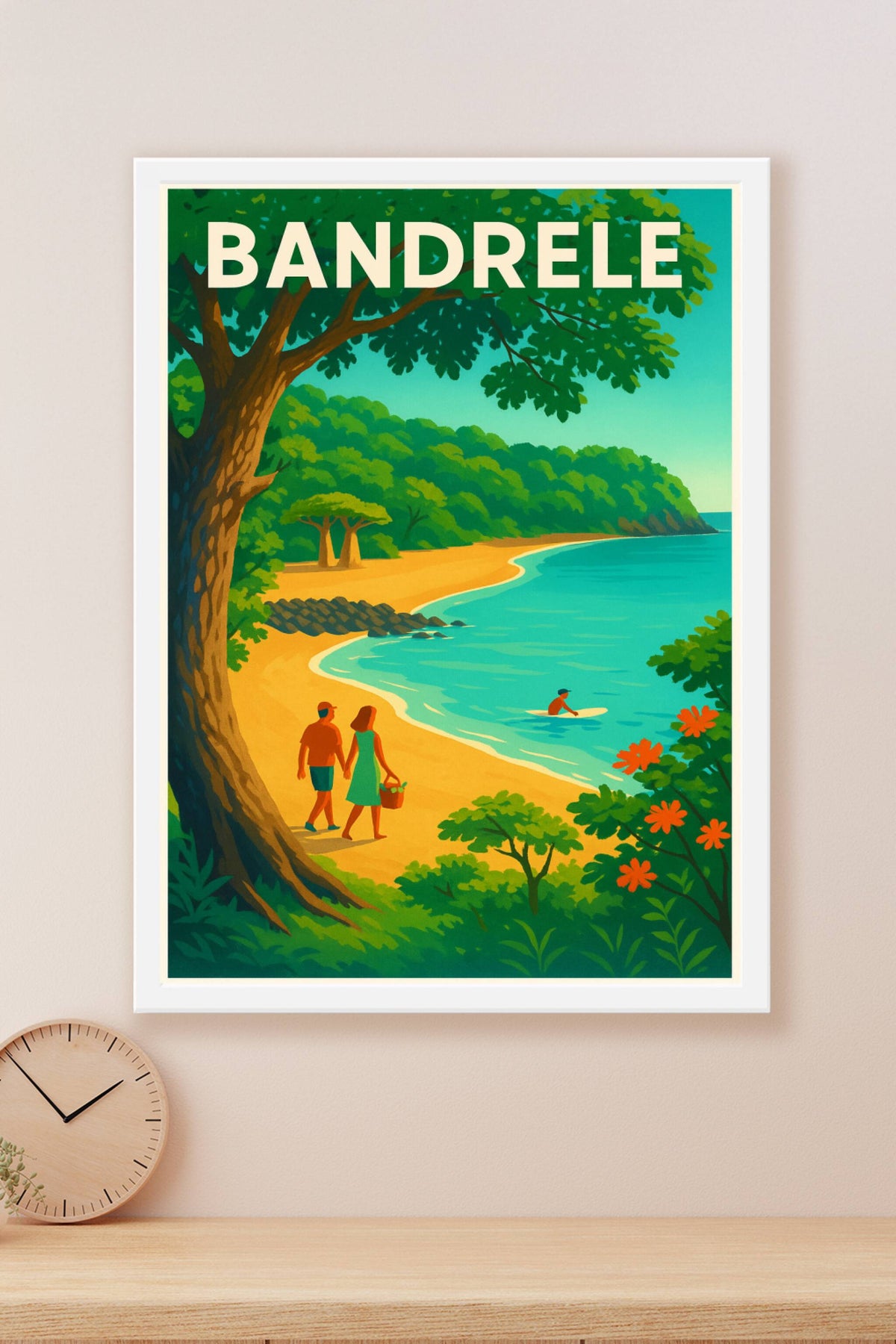 Affiche de Bandrélé - Évasion tropicale sur une plage paradisiaque