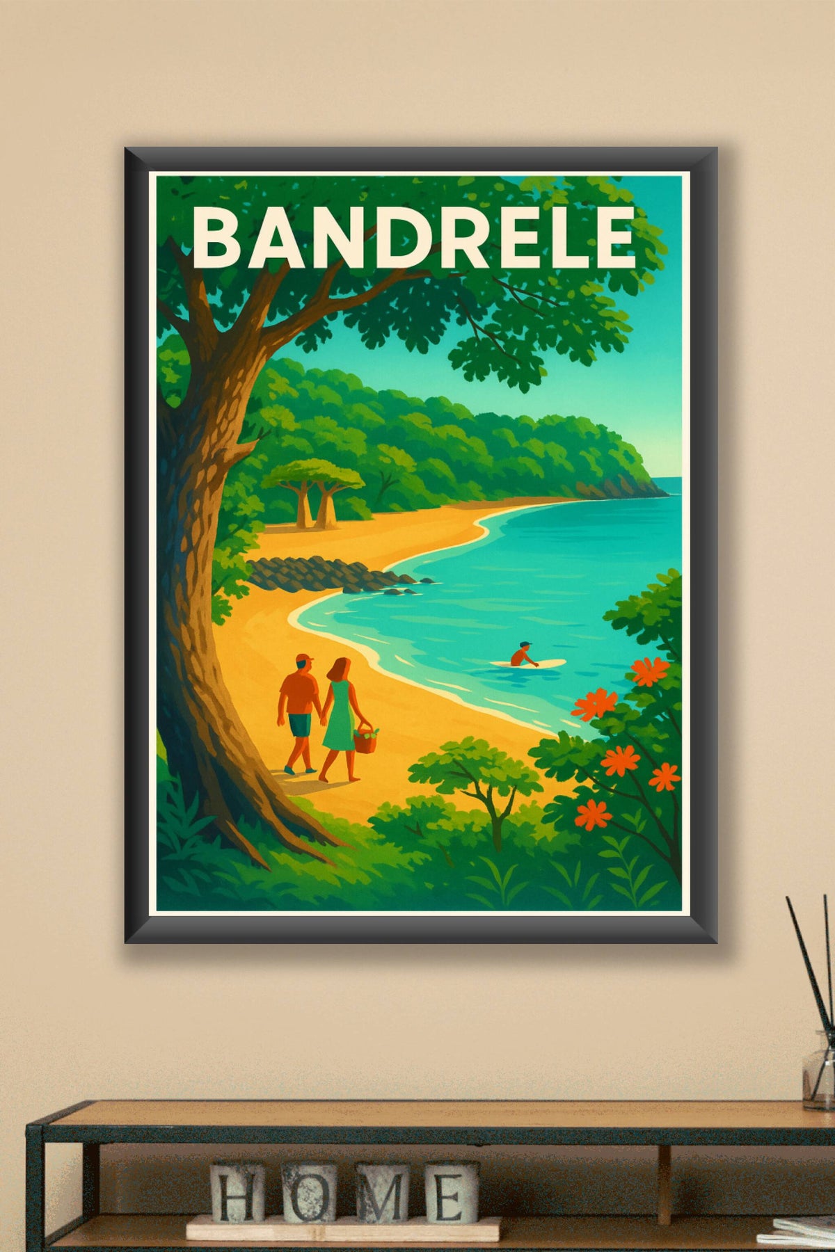 Affiche de Bandrélé - Évasion tropicale sur une plage paradisiaque