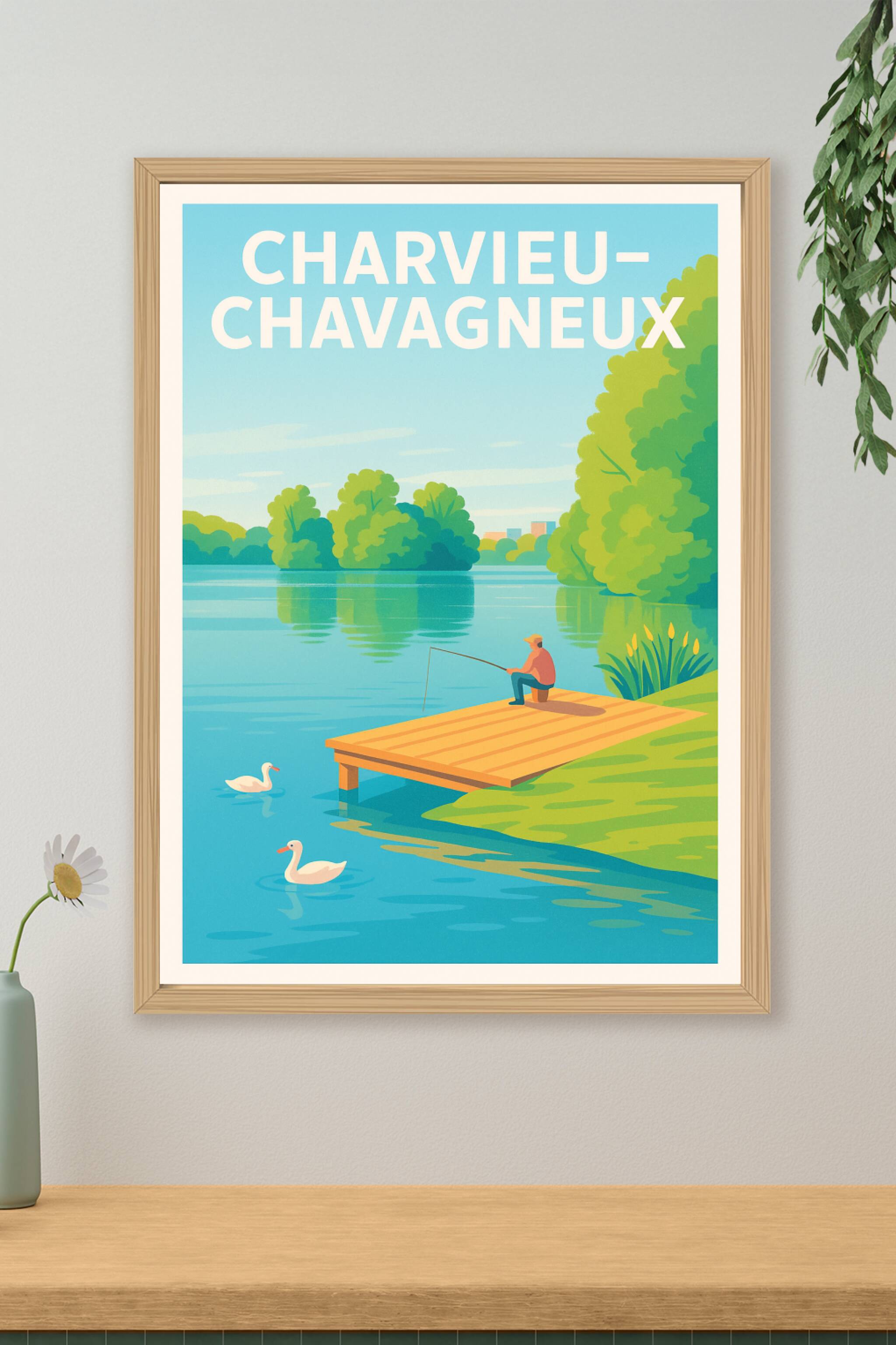 Affiche de Charvieu-Chavagneux - Escapade paisible au bord de l'eau
