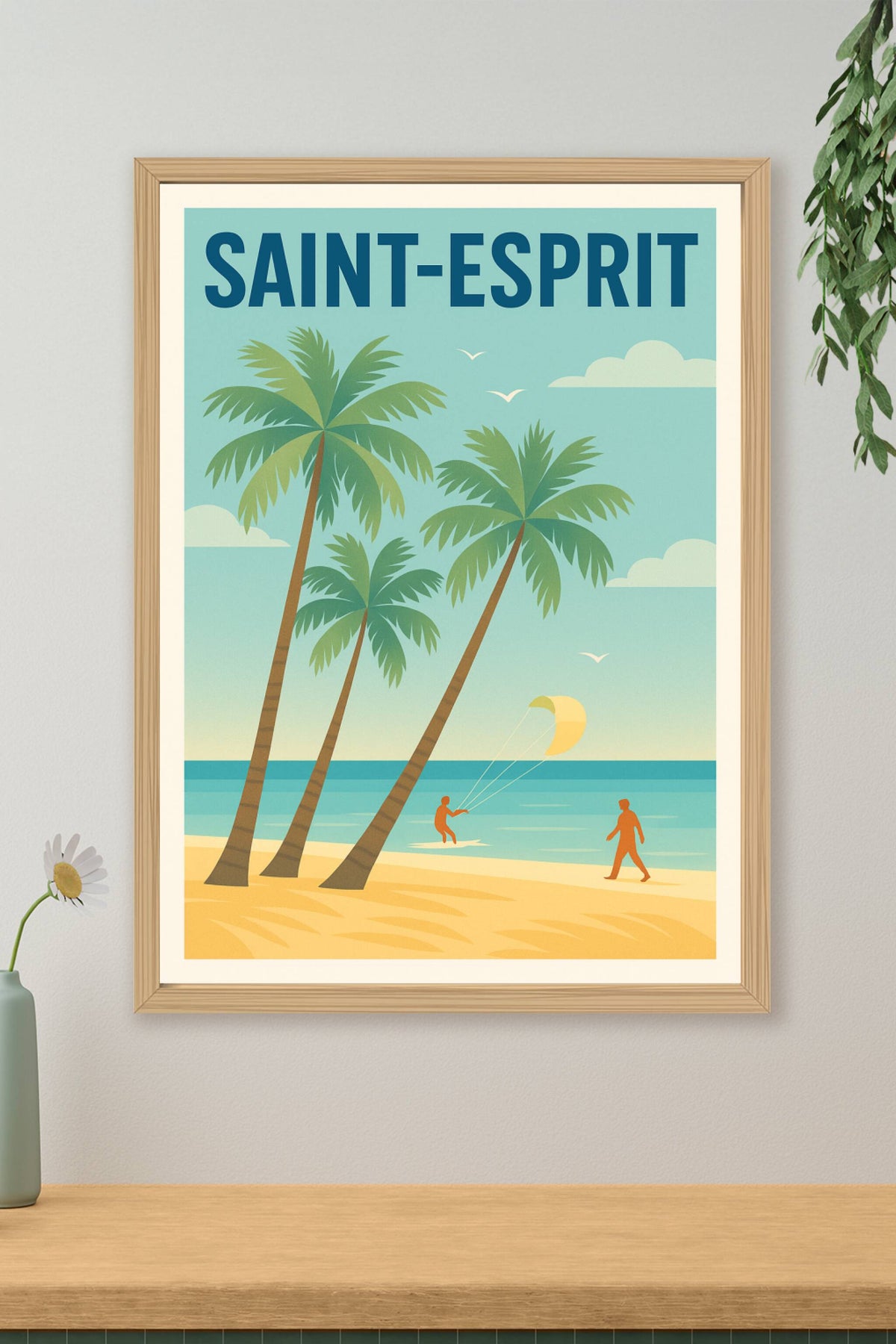 Affiche de Saint-Esprit - Évasion tropicale sur la plage