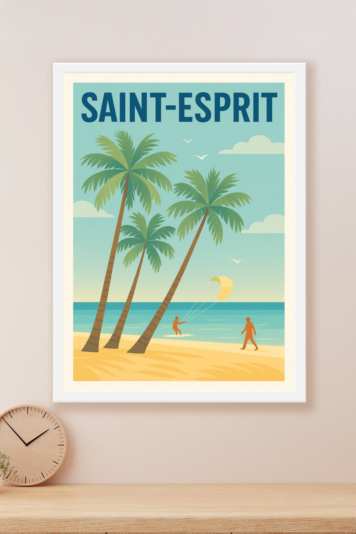 Affiche de Saint-Esprit - Évasion tropicale sur la plage