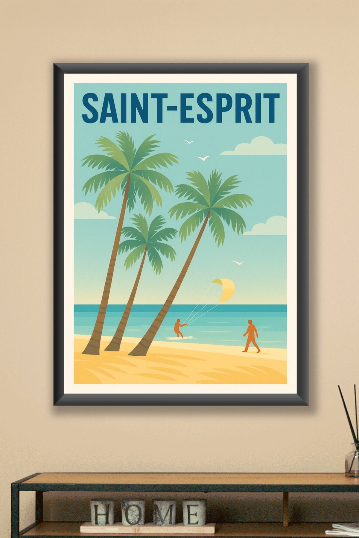 Affiche de Saint-Esprit - Évasion tropicale sur la plage