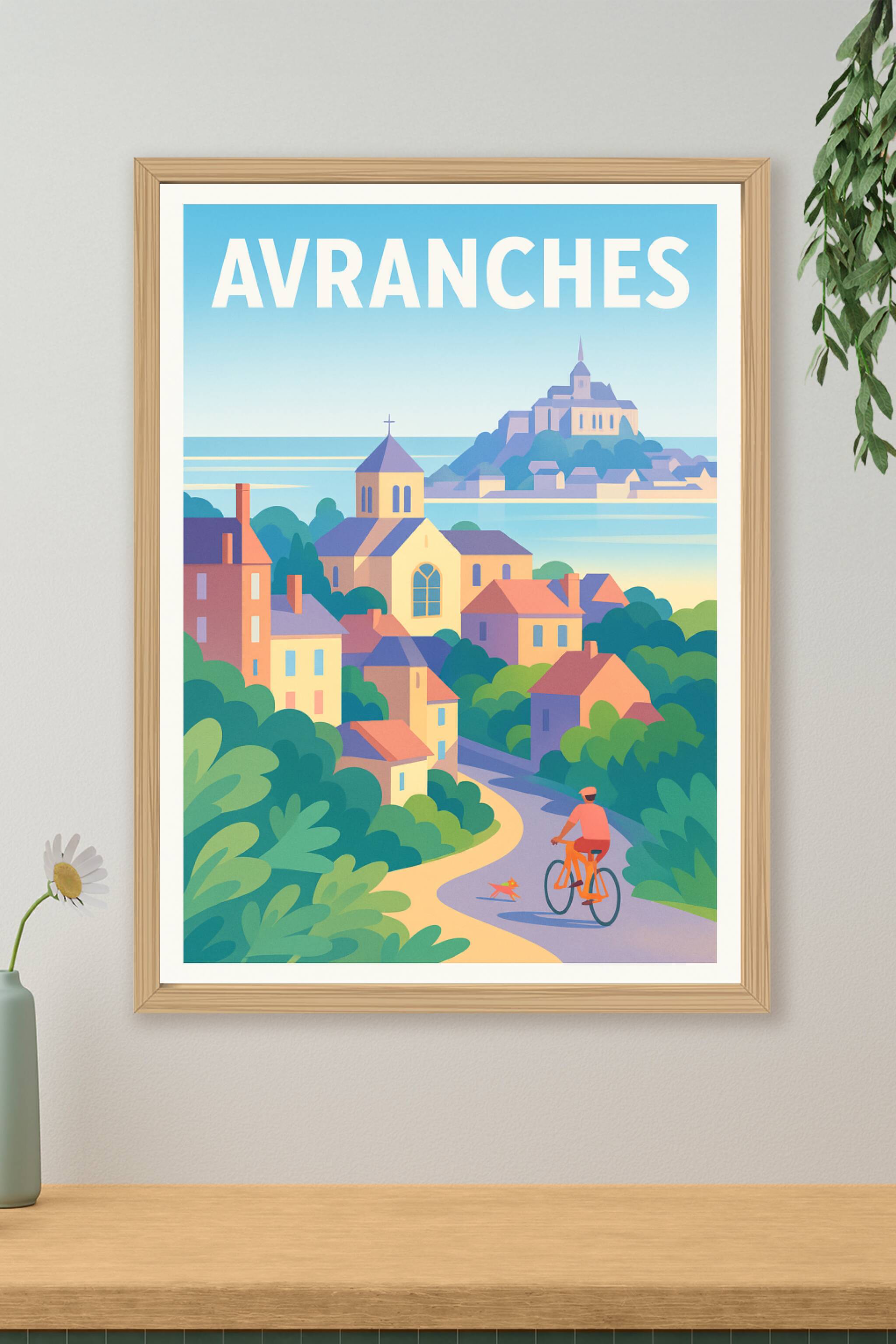 Affiche de Avranches - Escapade paisible entre terre et mer