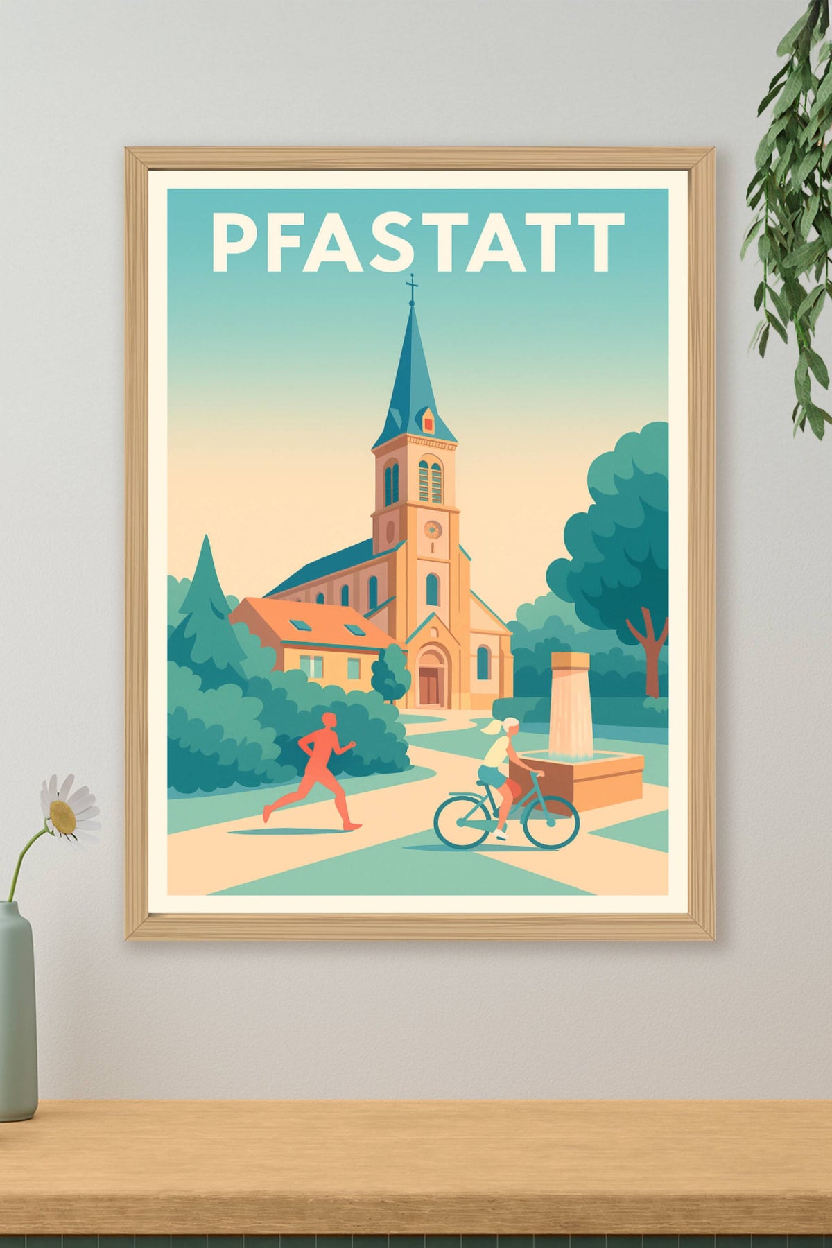 Affiche de Pfastatt - Charme tranquille et vie active