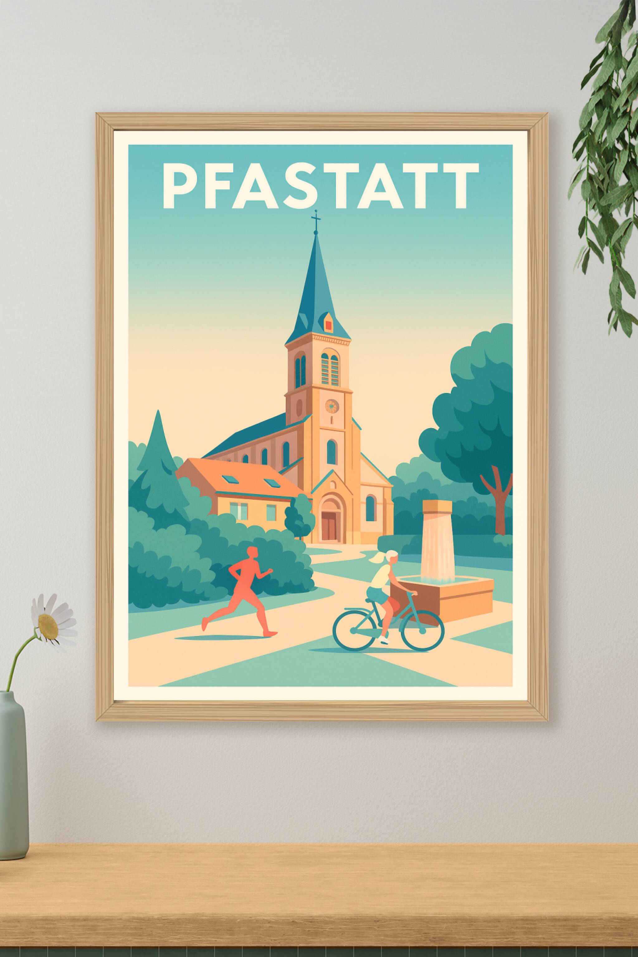 Affiche de Pfastatt - Charme tranquille et vie active