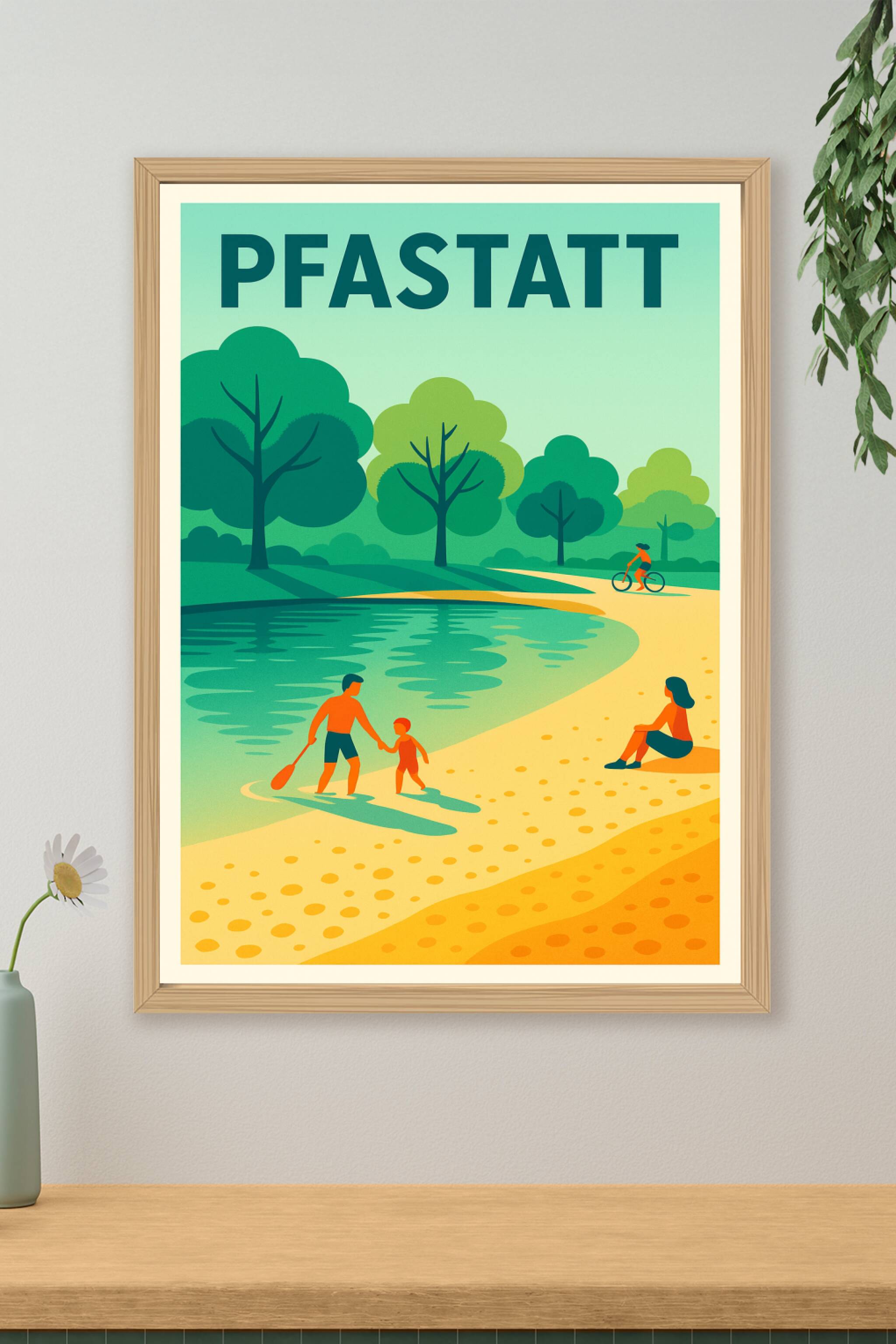 Affiche de Pfastatt - Évasion nature au bord de l'eau