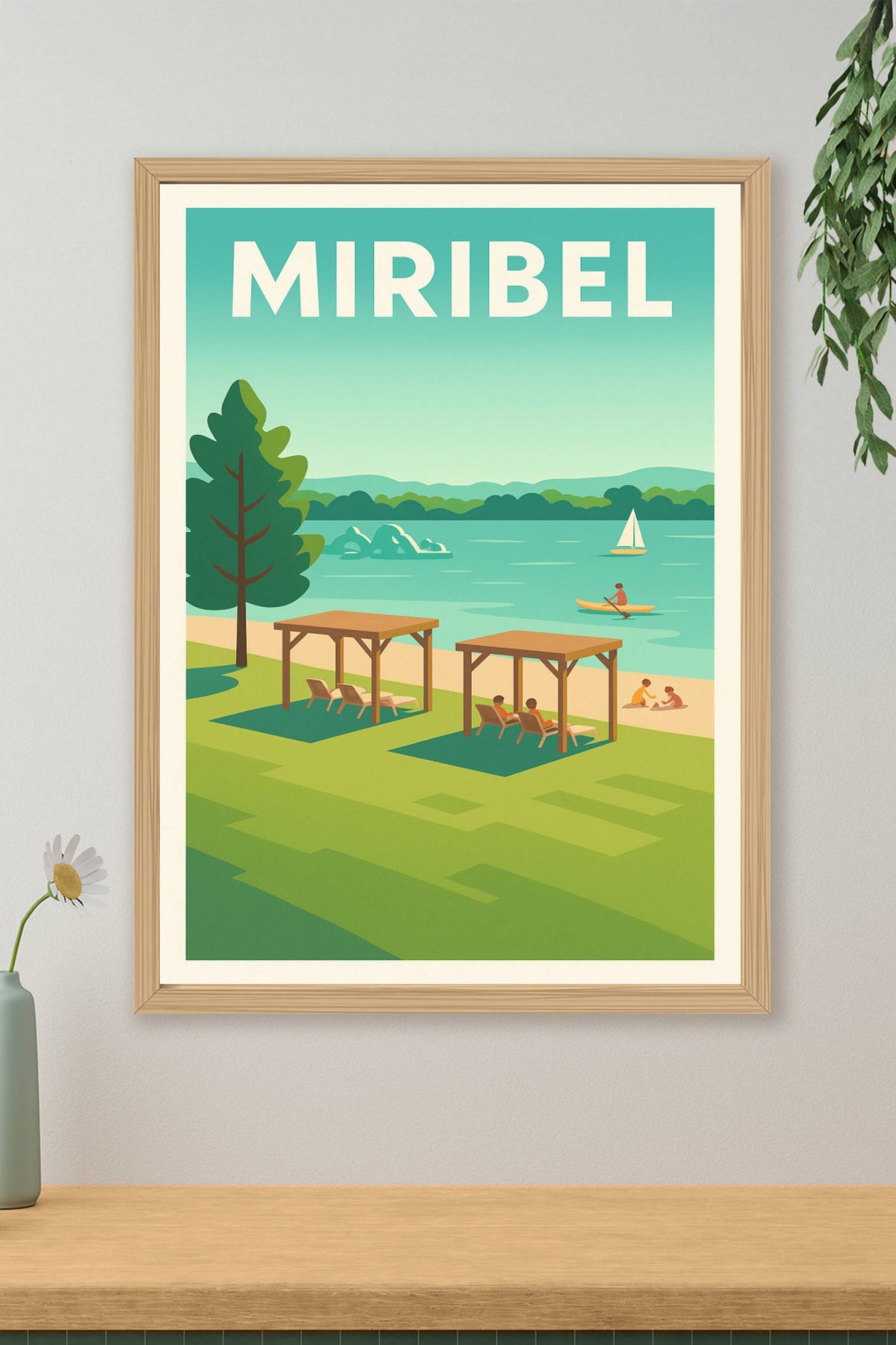 Affiche de Miribel - Évasion au bord de l'eau