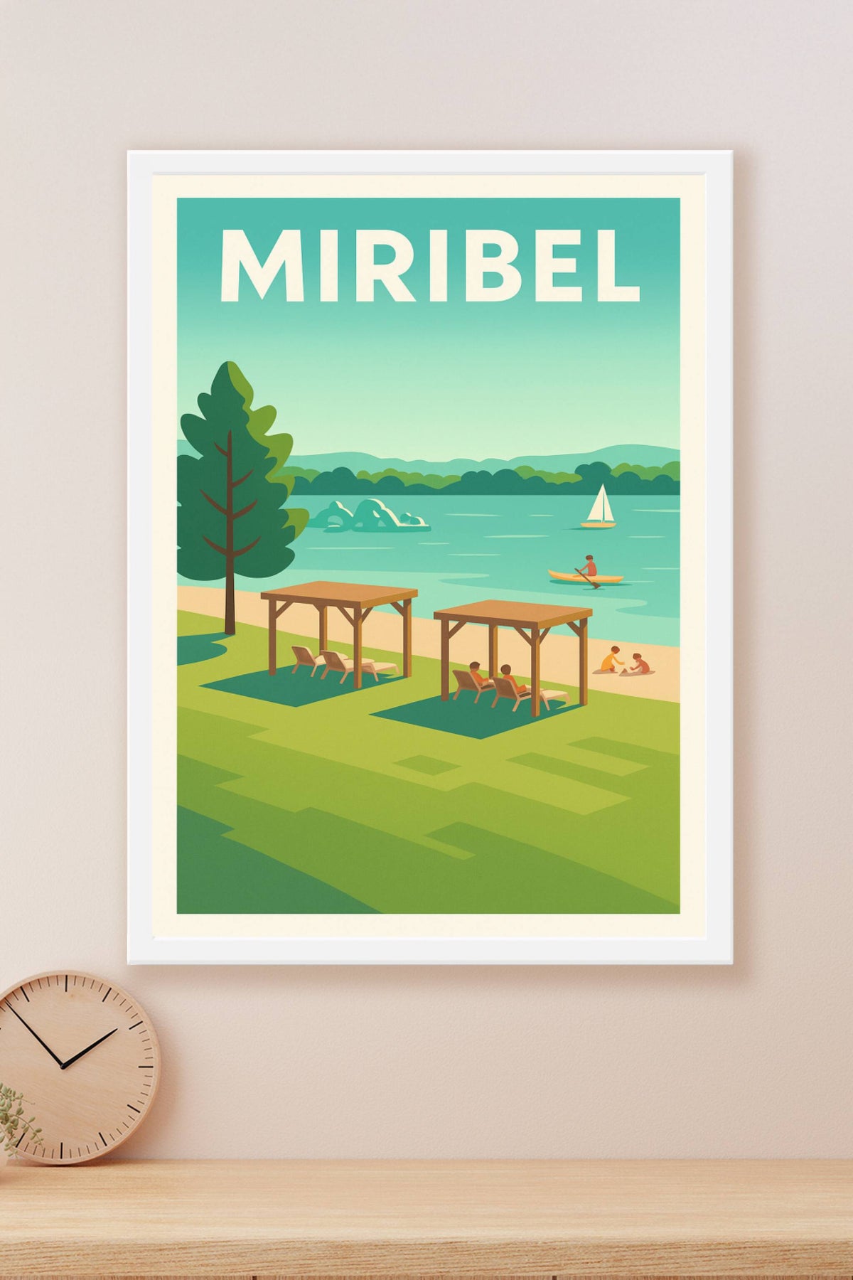 Affiche de Miribel - Évasion au bord de l'eau