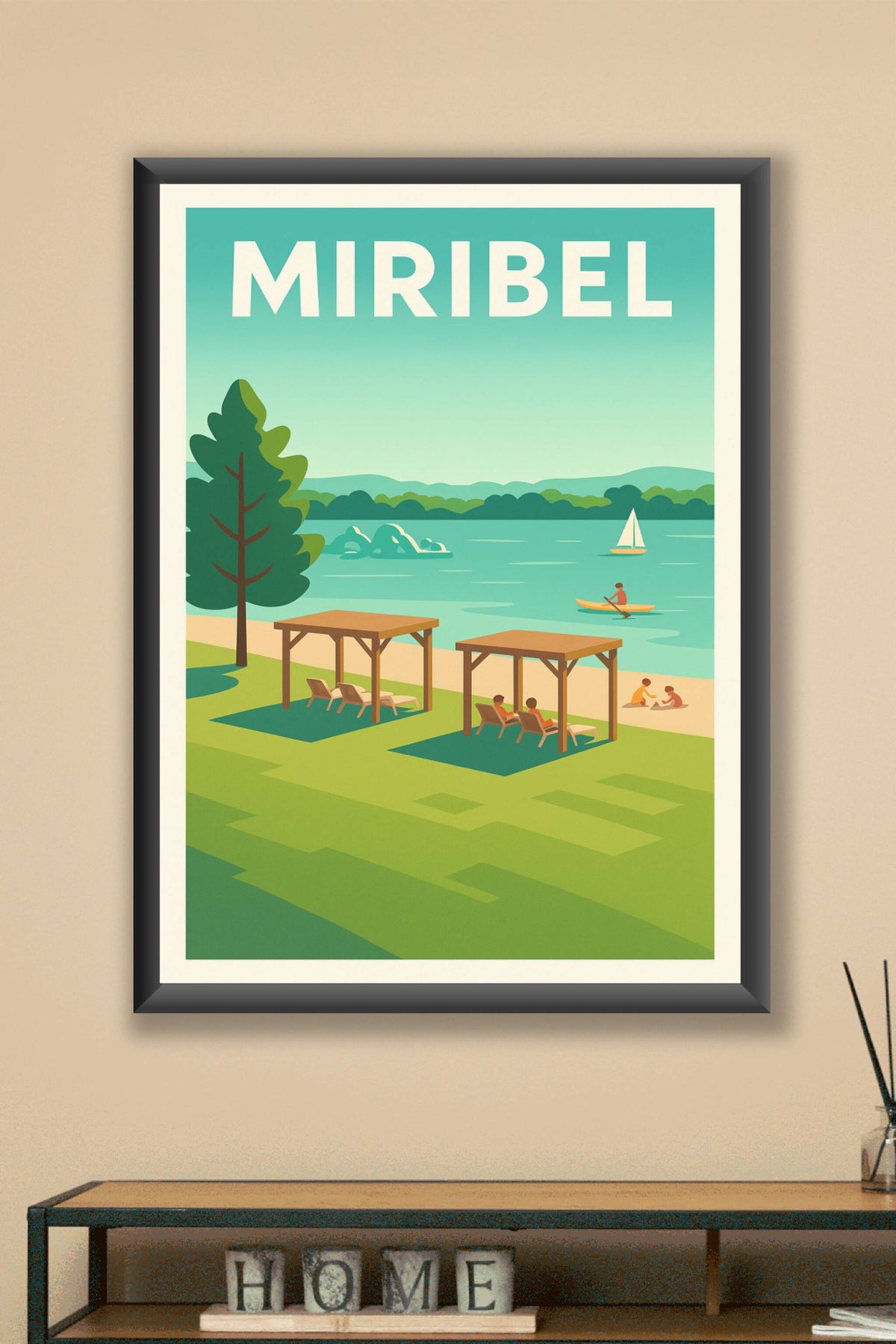 Affiche de Miribel - Évasion au bord de l'eau
