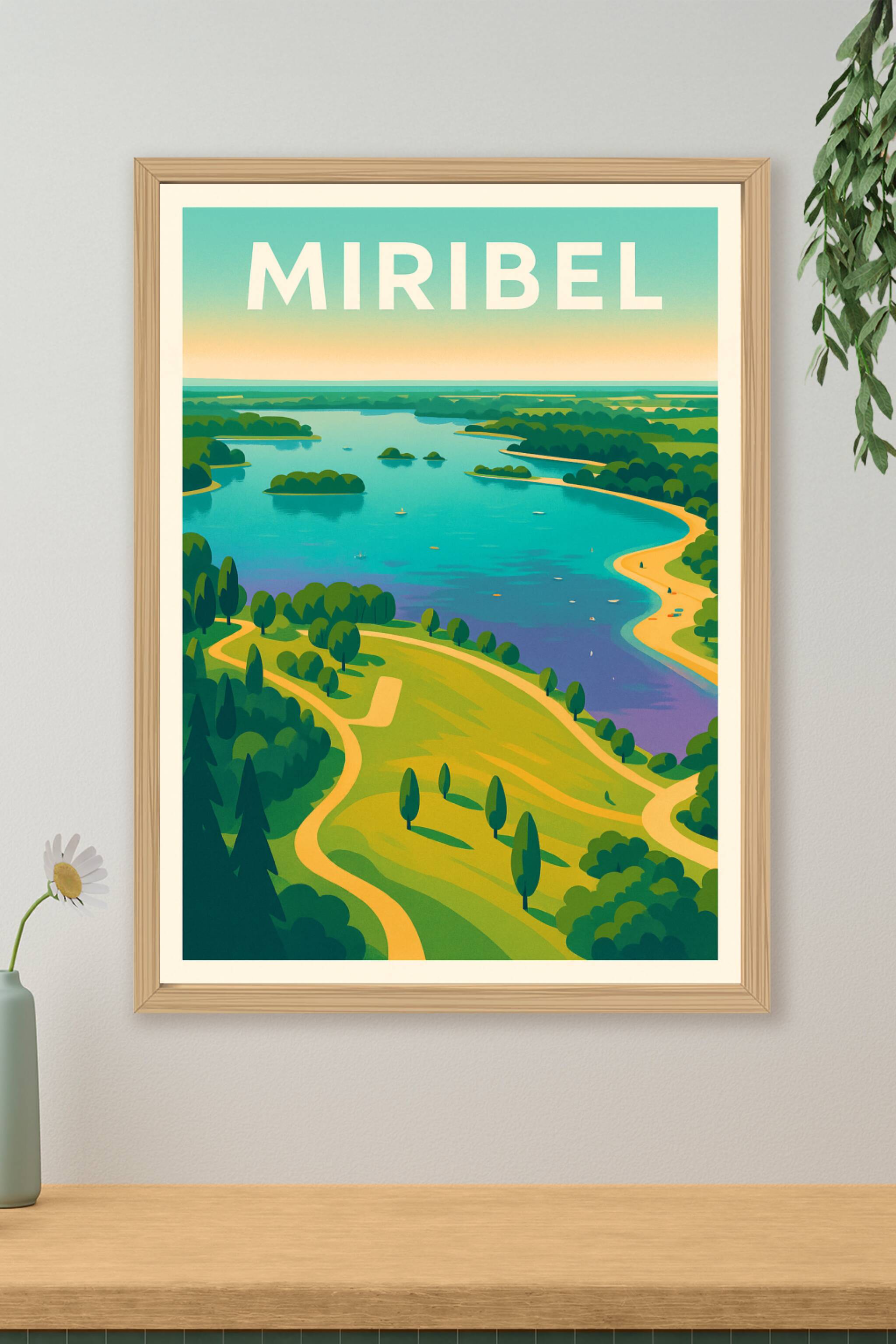 Affiche de Miribel - Évasion Nature au Bord de l'Eau