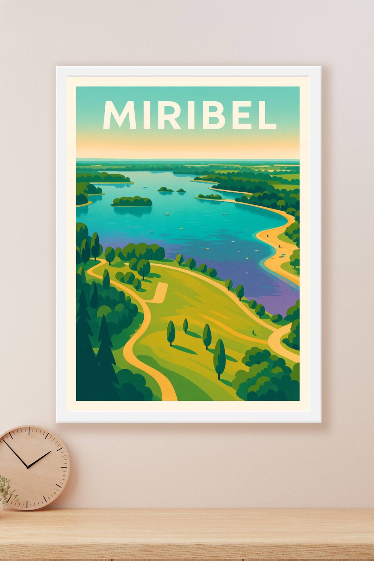 Affiche de Miribel - Évasion Nature au Bord de l'Eau