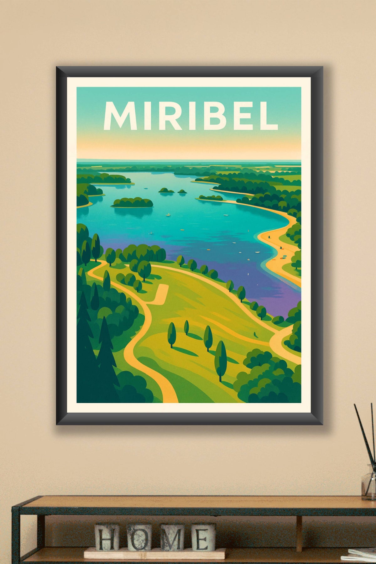 Affiche de Miribel - Évasion Nature au Bord de l'Eau