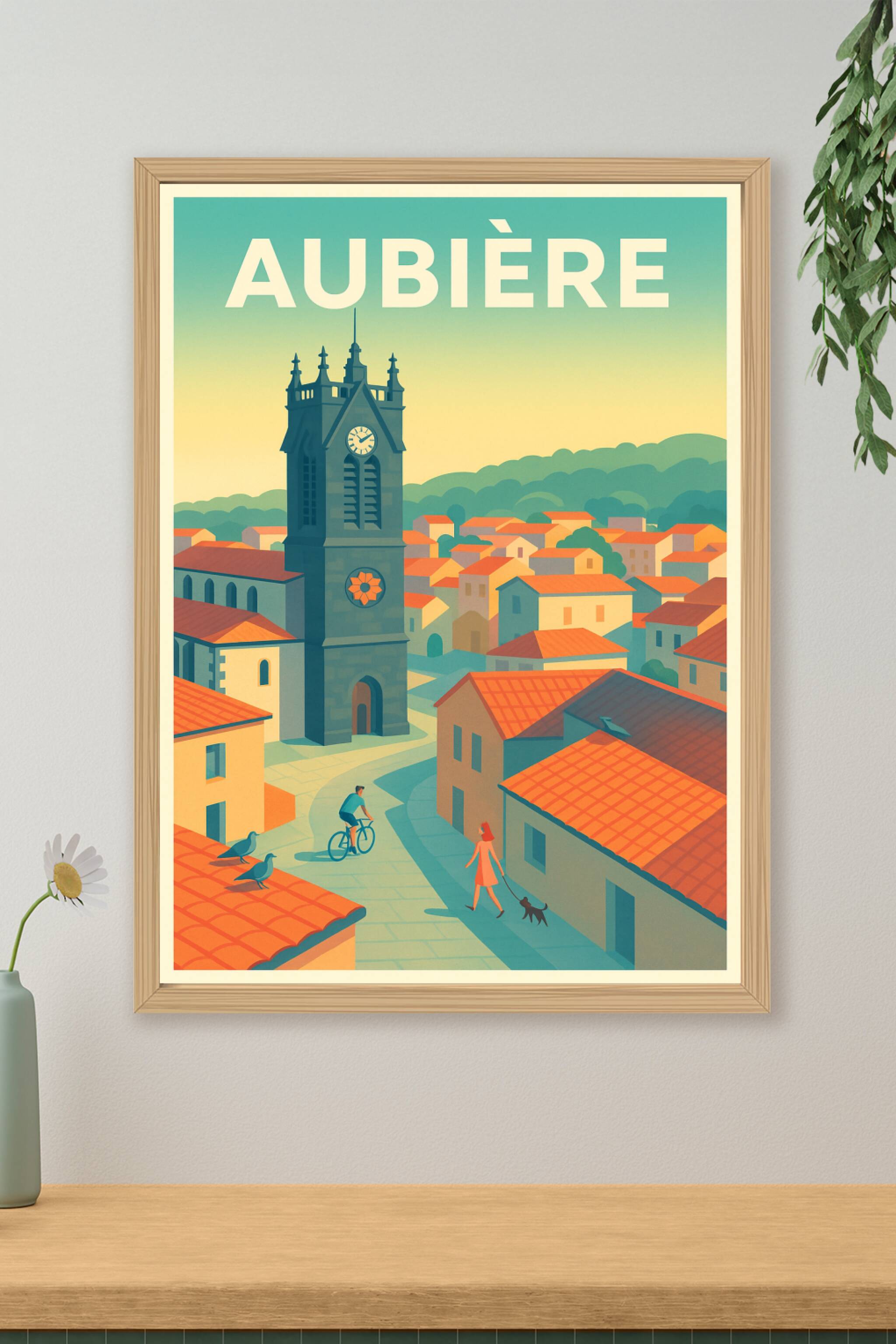 Affiche de Aubière - Charme et douceur d'une cité paisible