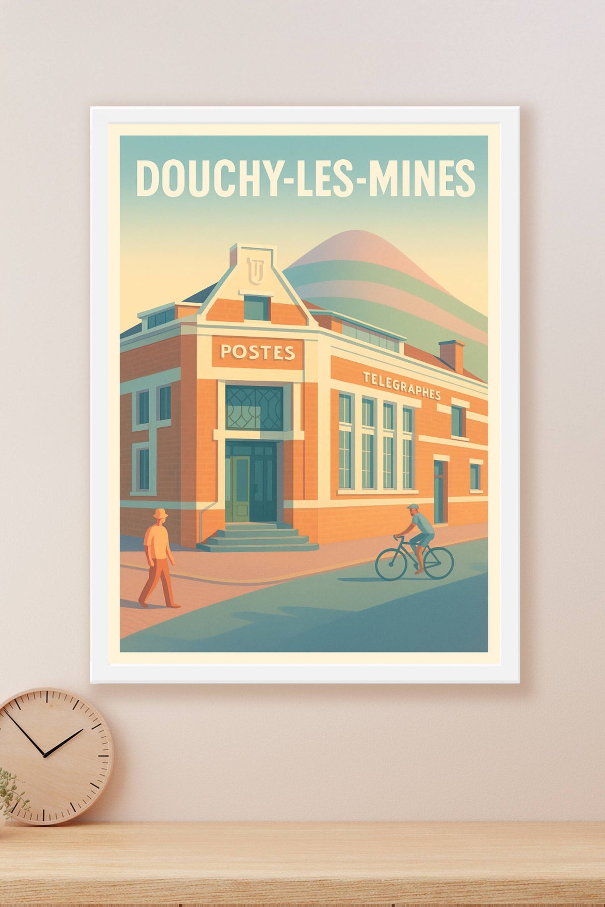 Affiche de Douchy-les-Mines - Charme rétro d'une ville paisible