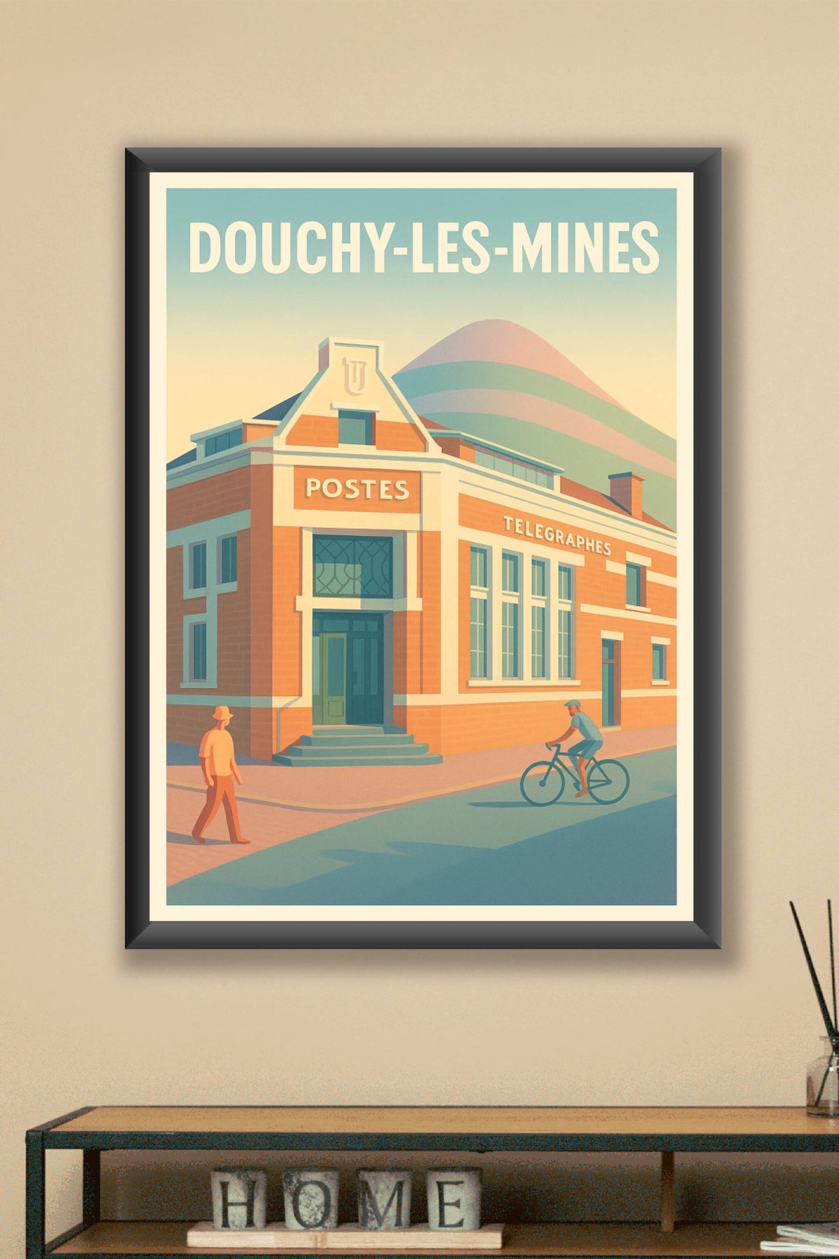 Affiche de Douchy-les-Mines - Charme rétro d'une ville paisible