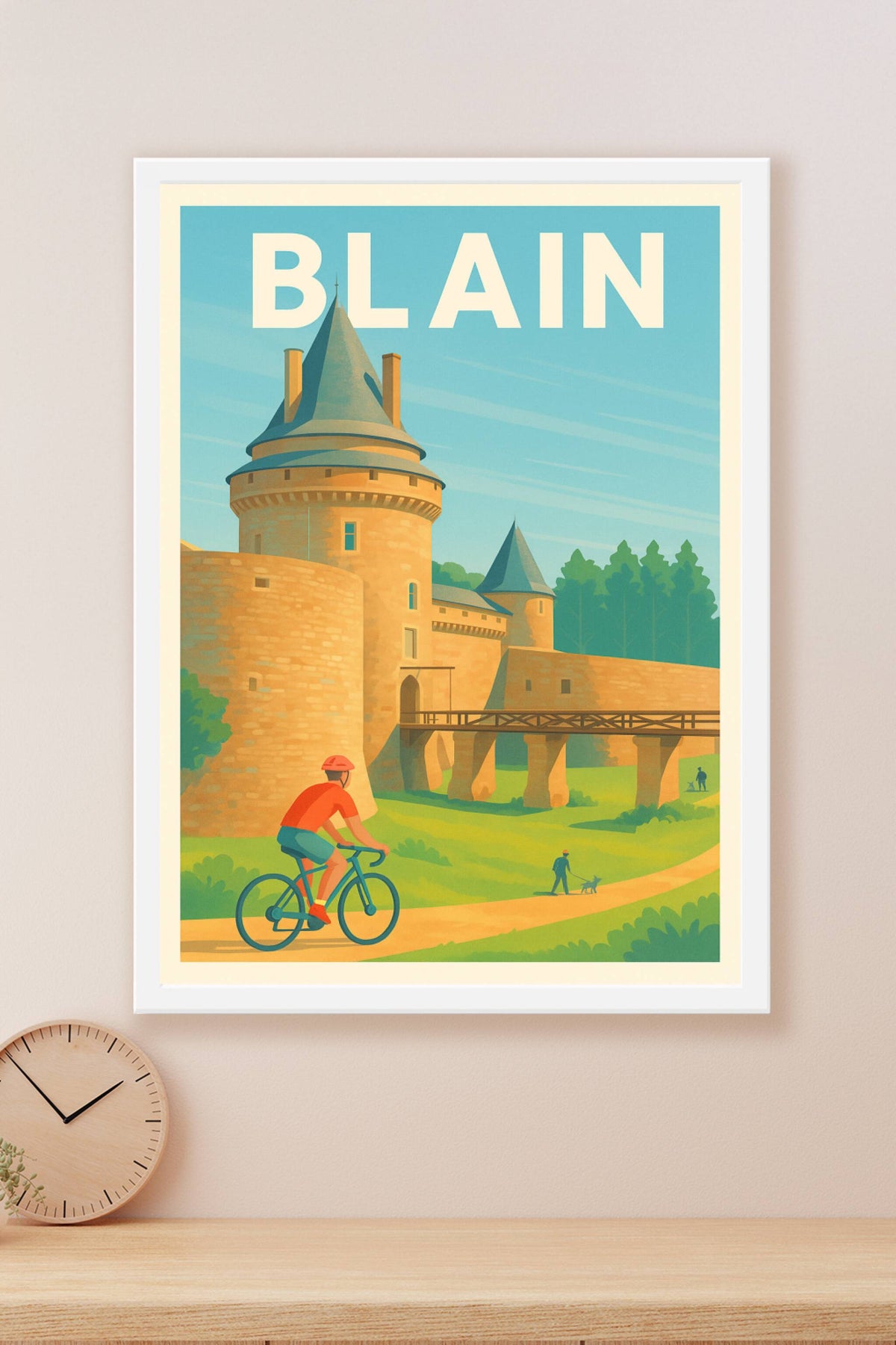 Affiche de Blain - Escapade historique et nature à vélo