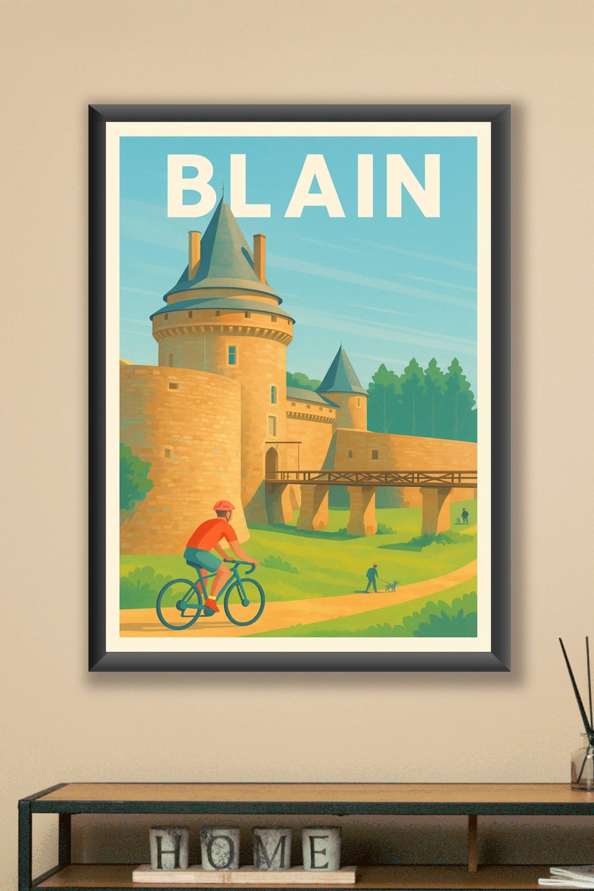 Affiche de Blain - Escapade historique et nature à vélo