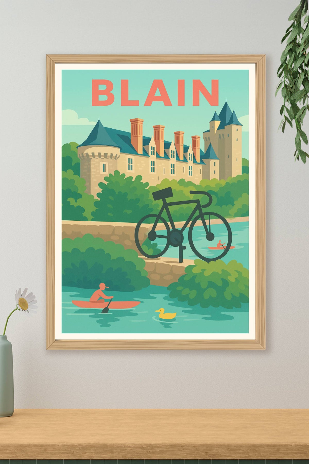 Affiche de Blain - Escapade verte et patrimoine riche