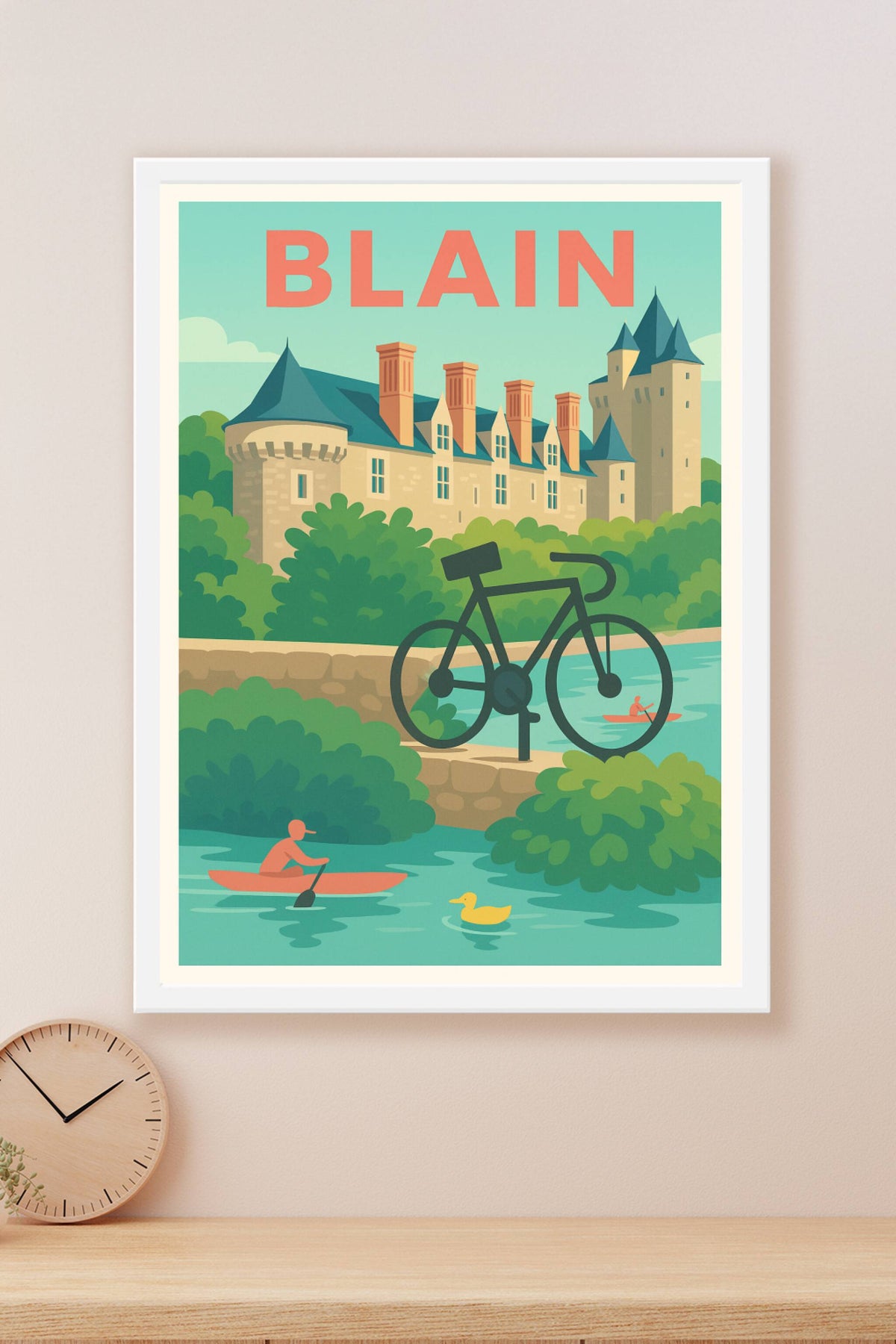 Affiche de Blain - Escapade verte et patrimoine riche