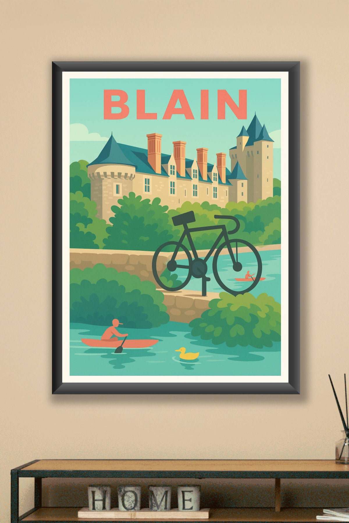 Affiche de Blain - Escapade verte et patrimoine riche