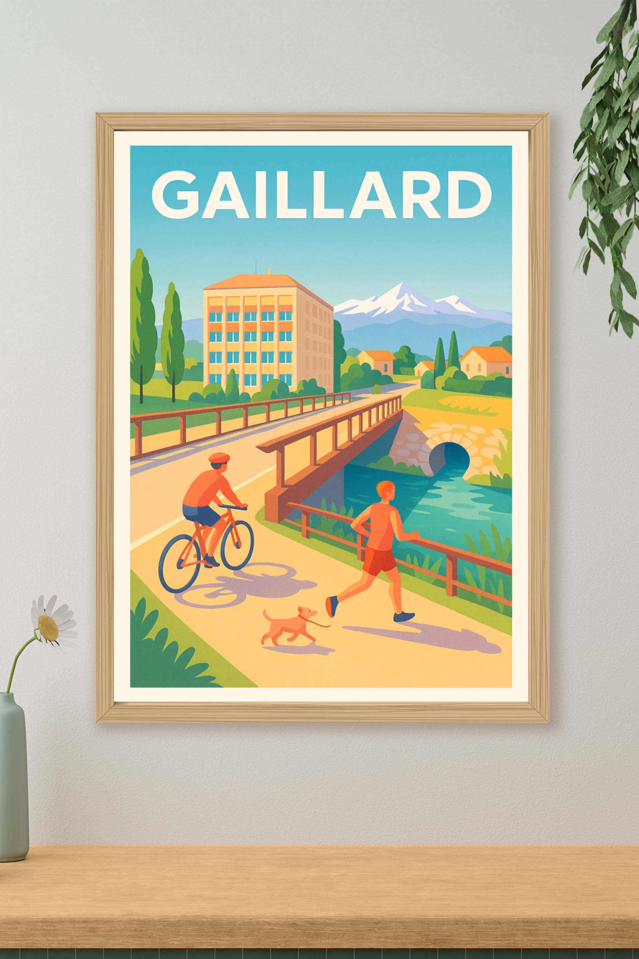 Affiche de Gaillard - Escapade nature et sport au pied des montagnes