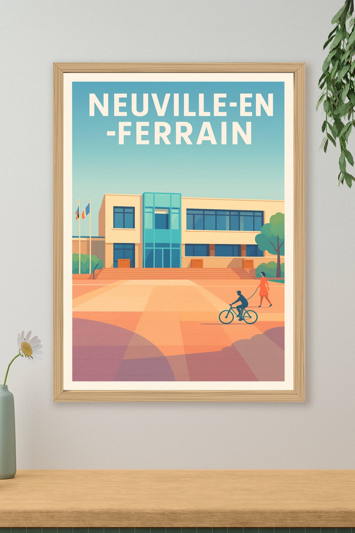 Affiche de Neuville-en-Ferrain - Harmonie urbaine et douceur de vivre