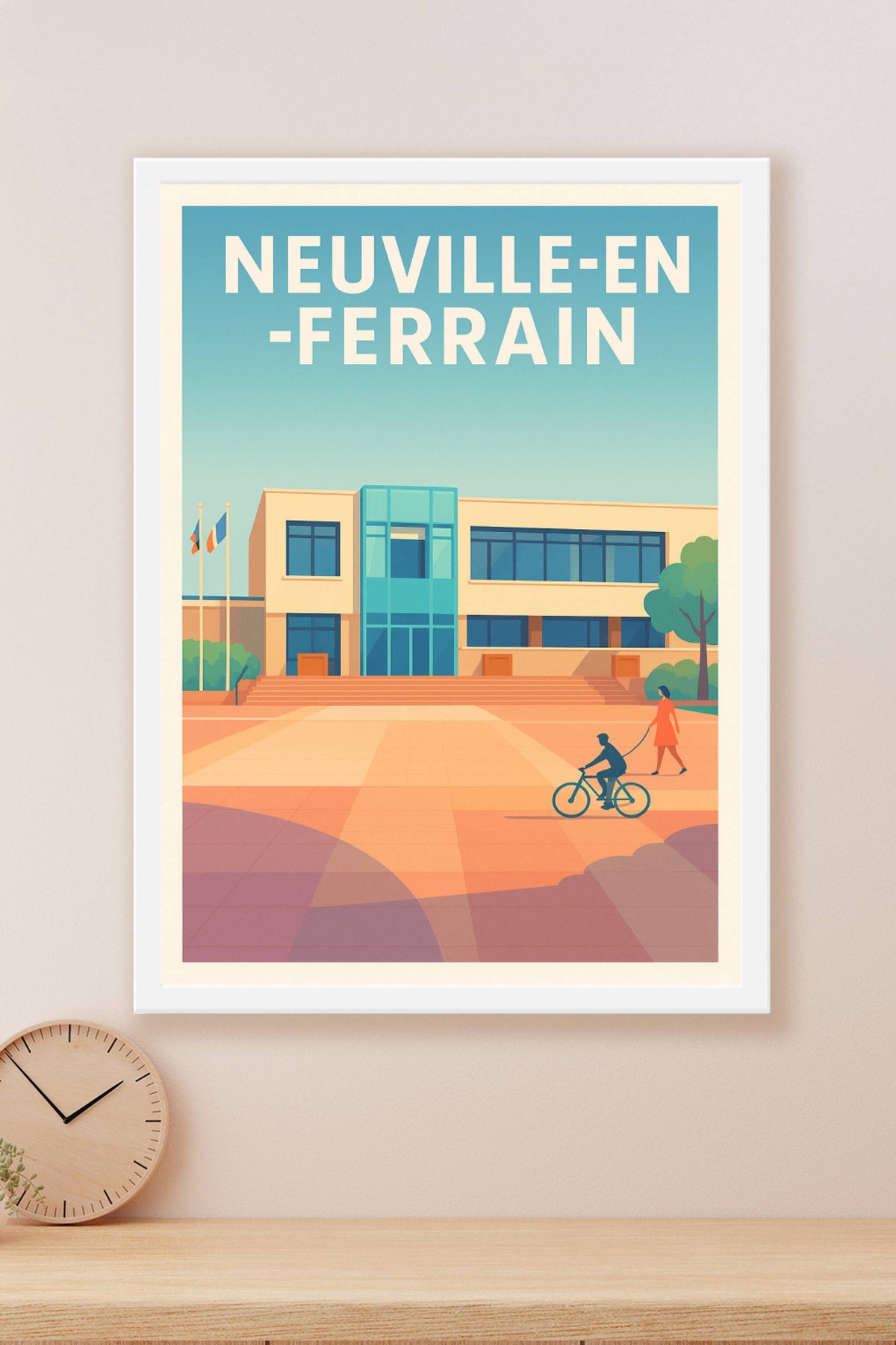 Affiche de Neuville-en-Ferrain - Harmonie urbaine et douceur de vivre
