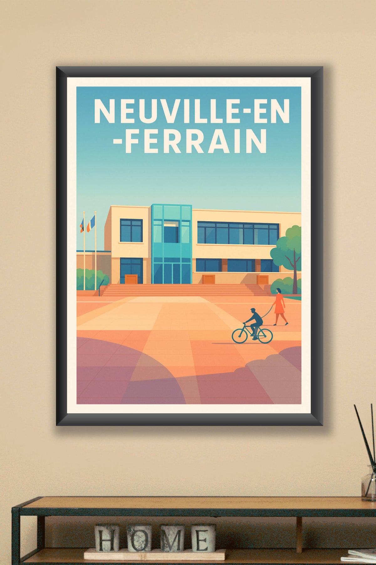 Affiche de Neuville-en-Ferrain - Harmonie urbaine et douceur de vivre