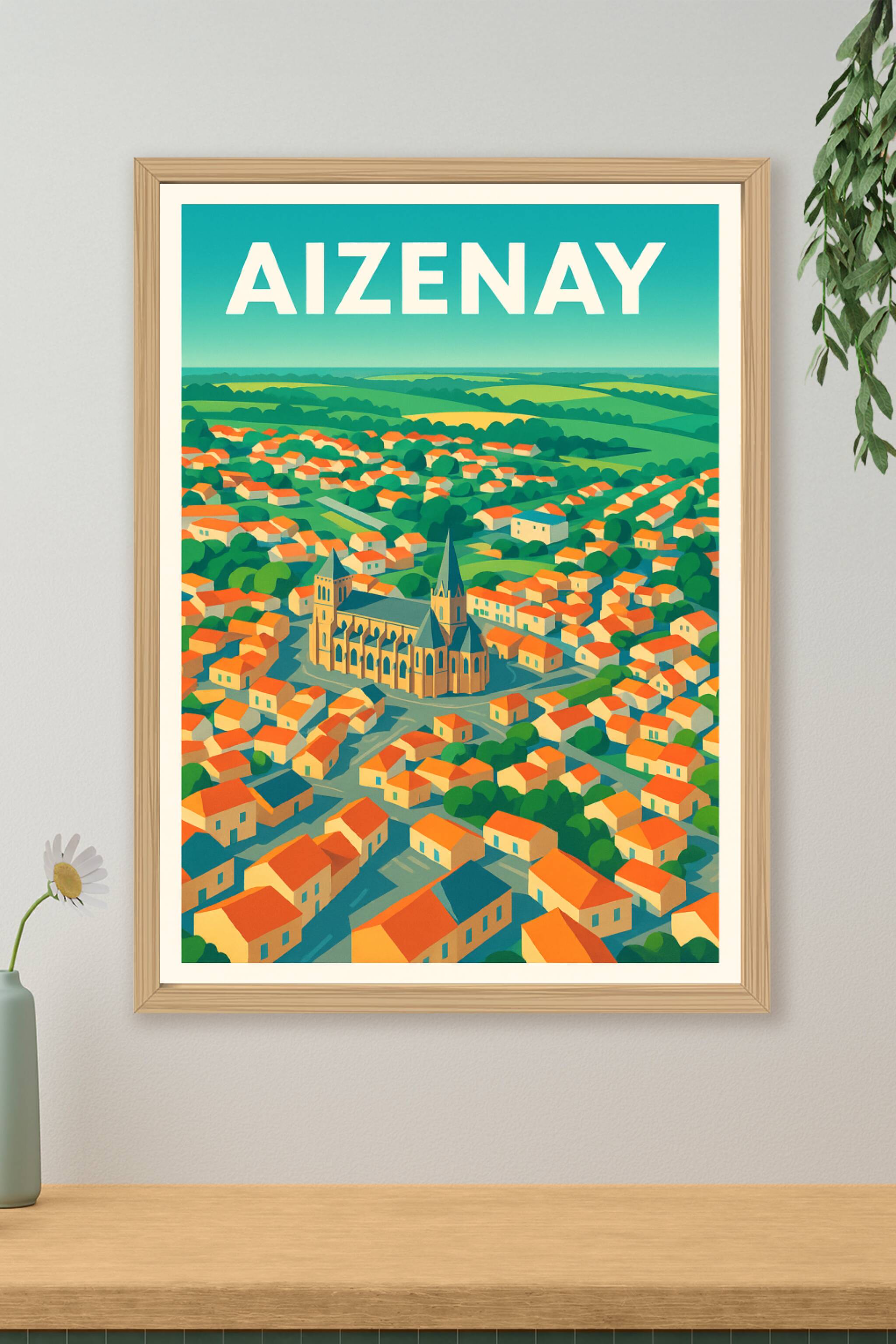 Affiche de Aizenay - Charme et couleurs de la petite ville