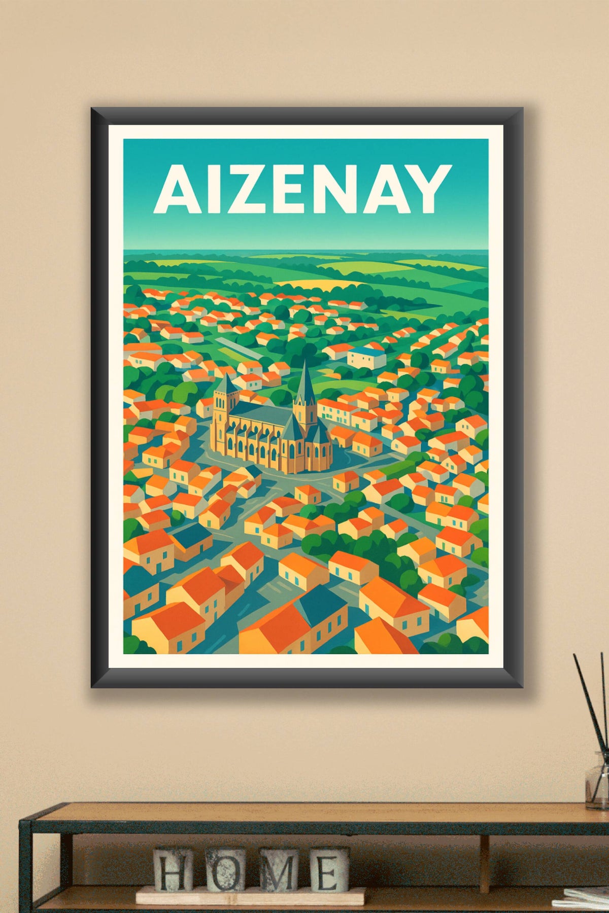 Affiche de Aizenay - Charme et couleurs de la petite ville