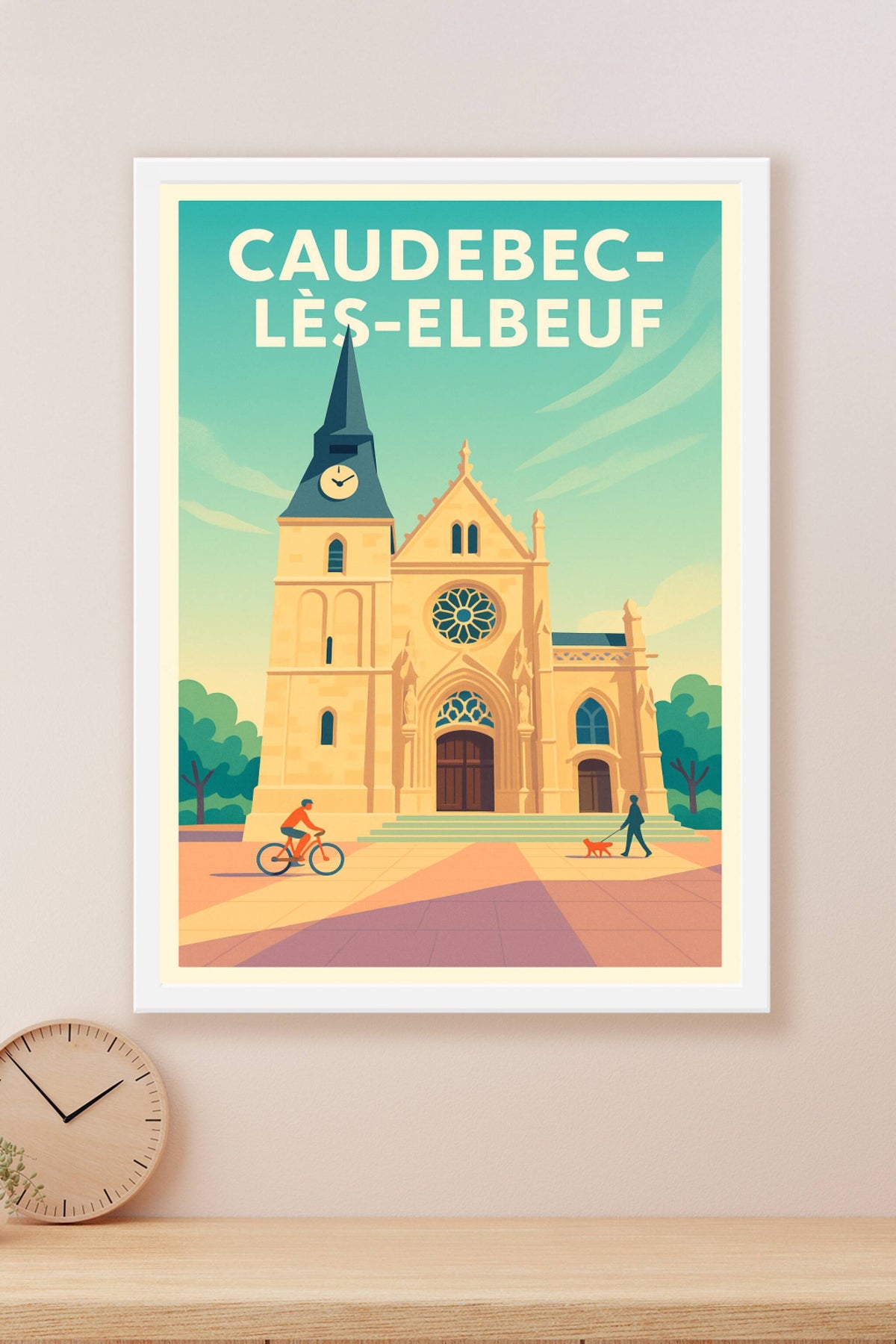 Affiche de Caudebec-lès-Elbeuf - L'élégance historique au cœur de la ville