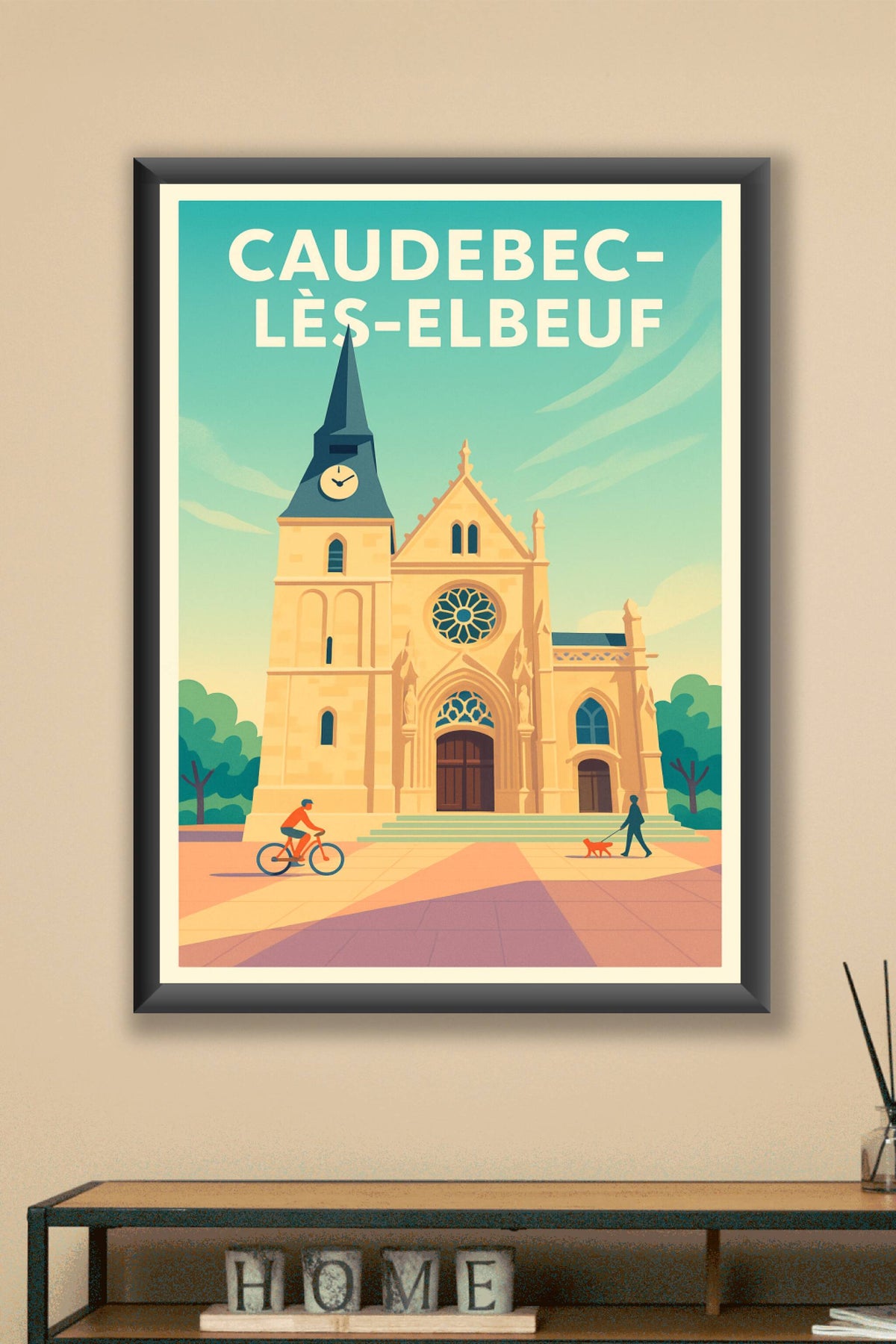 Affiche de Caudebec-lès-Elbeuf - L'élégance historique au cœur de la ville