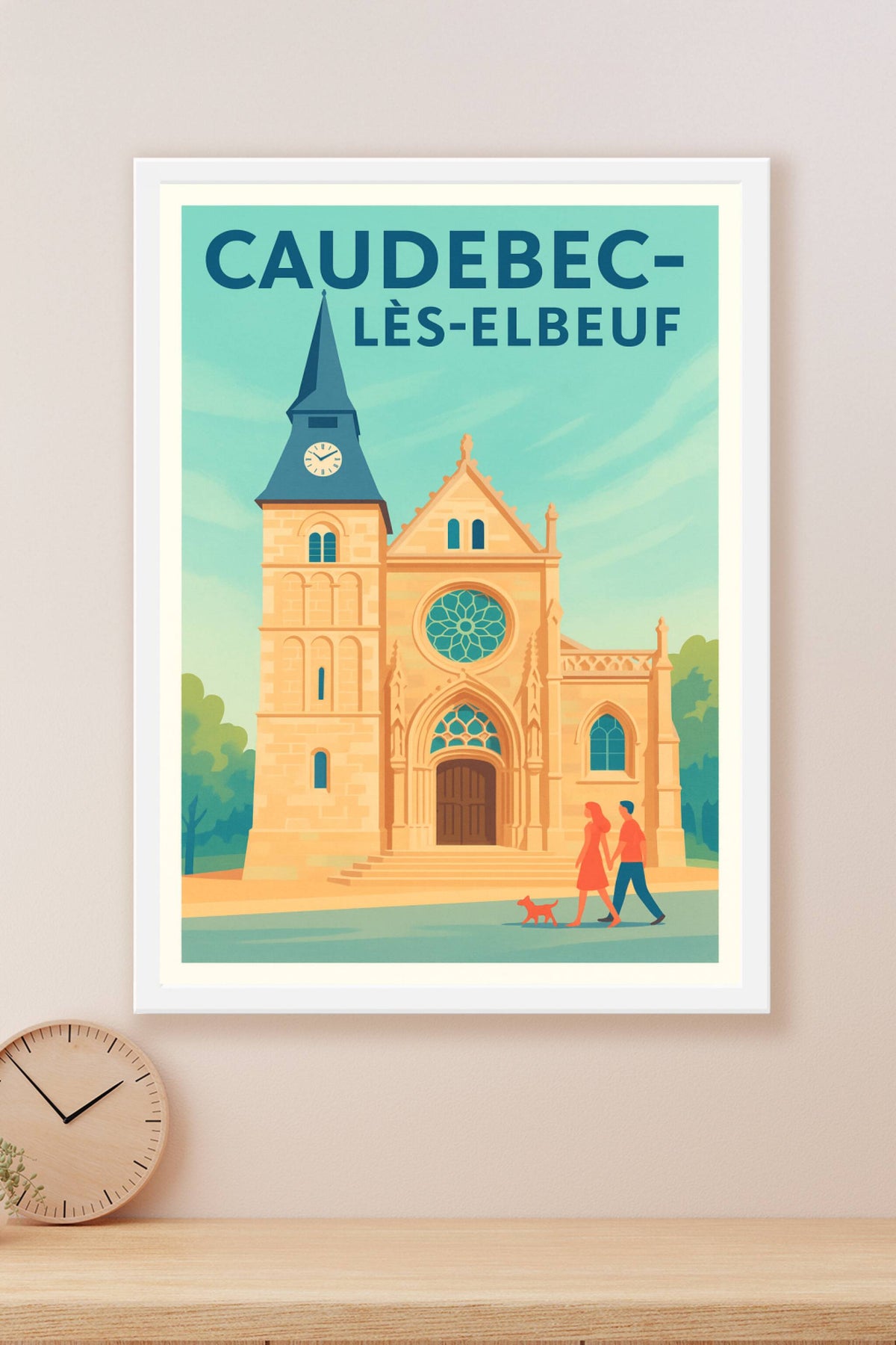 Affiche de Caudebec-lès-Elbeuf - Tranquillité et charme normand