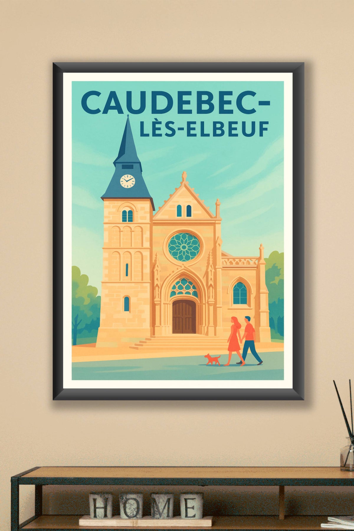 Affiche de Caudebec-lès-Elbeuf - Tranquillité et charme normand